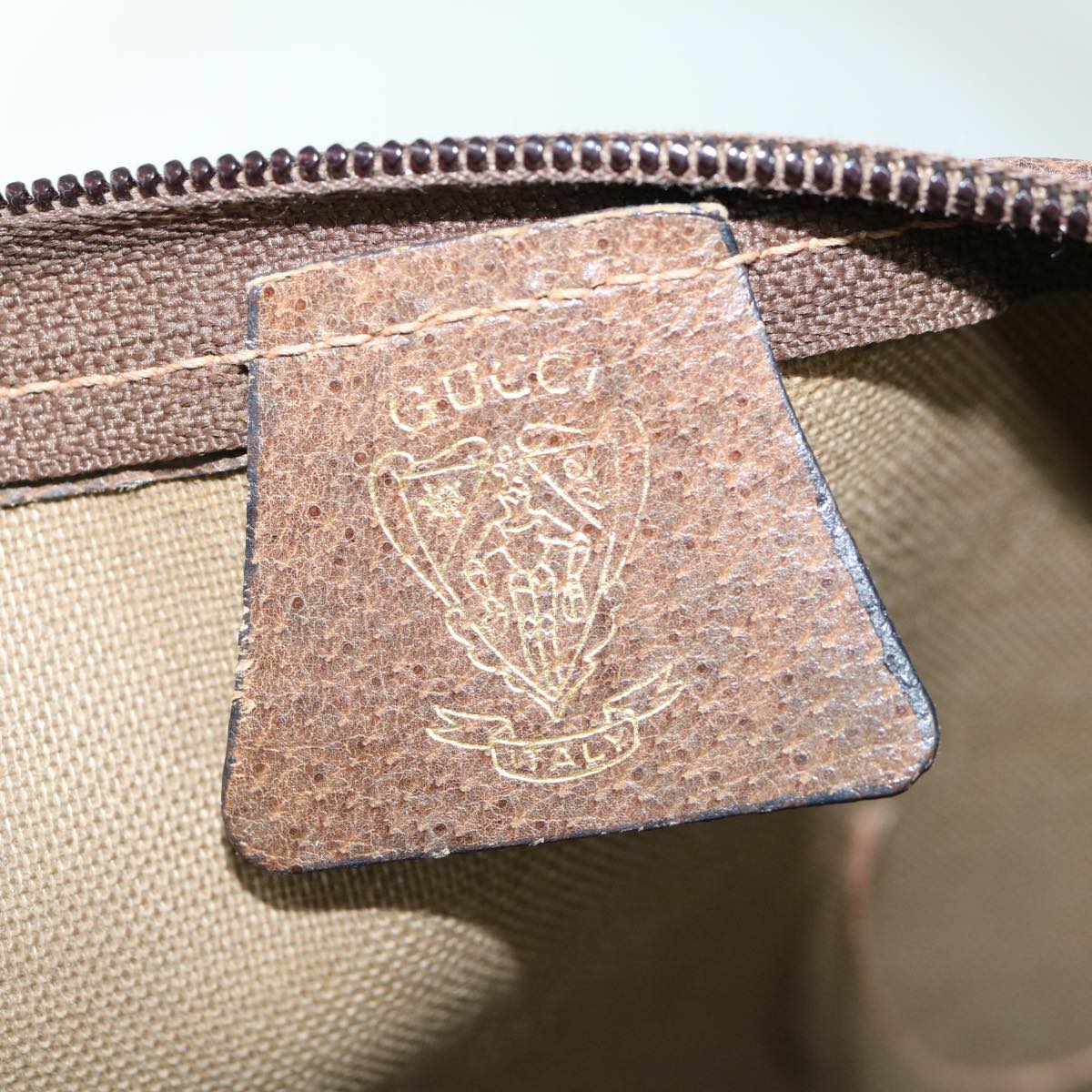 GUCCI GG Supreme Hand Bag PVC Leather Beige 002 4947 39 ep2506