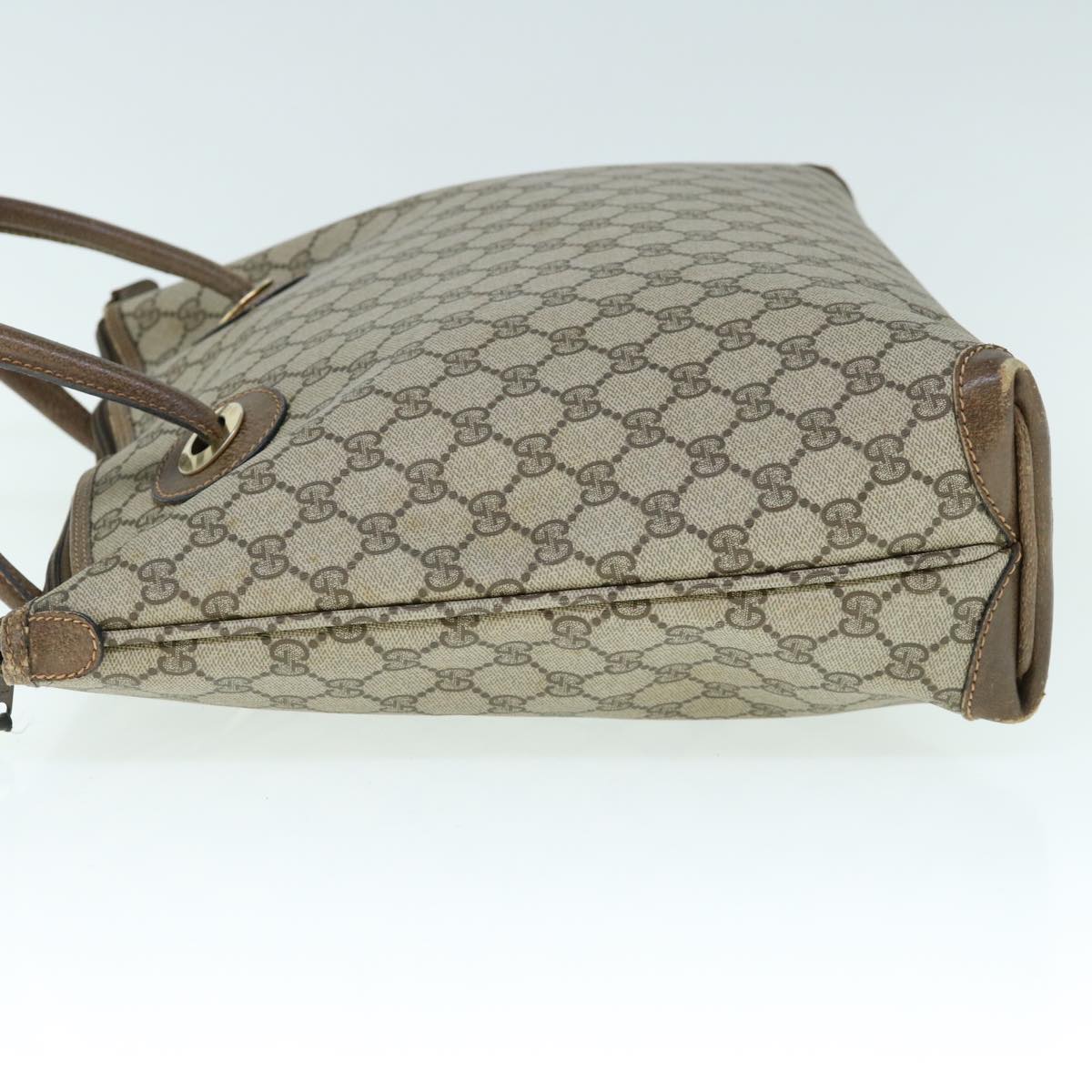 GUCCI GG Supreme Hand Bag PVC Leather Beige 002 4947 39 ep2506
