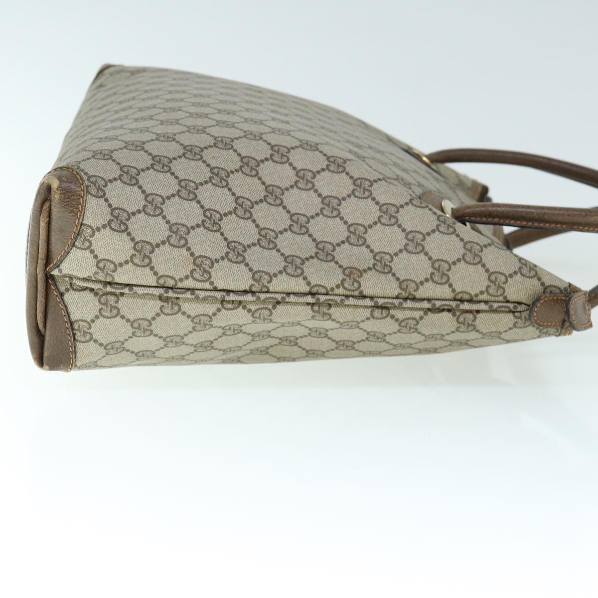 GUCCI GG Supreme Hand Bag PVC Leather Beige 002 4947 39 ep2506
