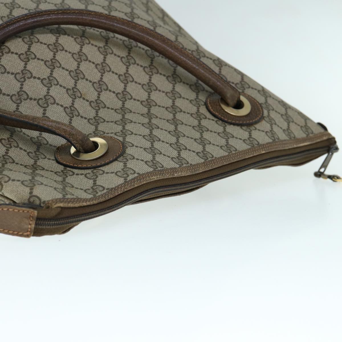 GUCCI GG Supreme Hand Bag PVC Leather Beige 002 4947 39 ep2506