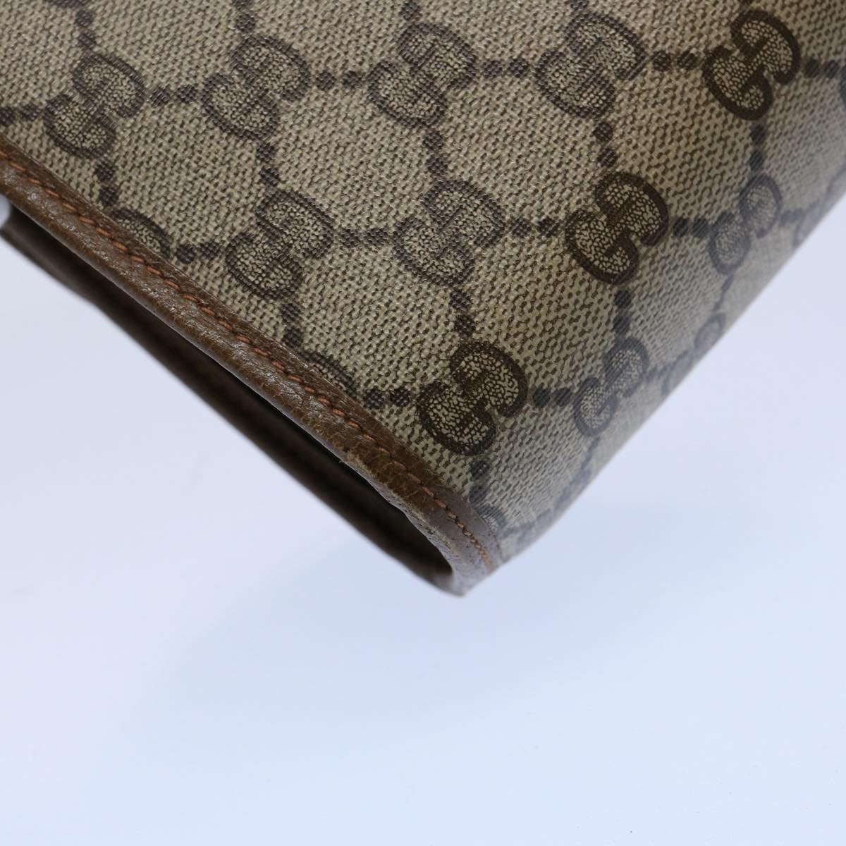 GUCCI GG Supreme Web Sherry Line Clutch Bag Red Beige 89 01 030 ep2520