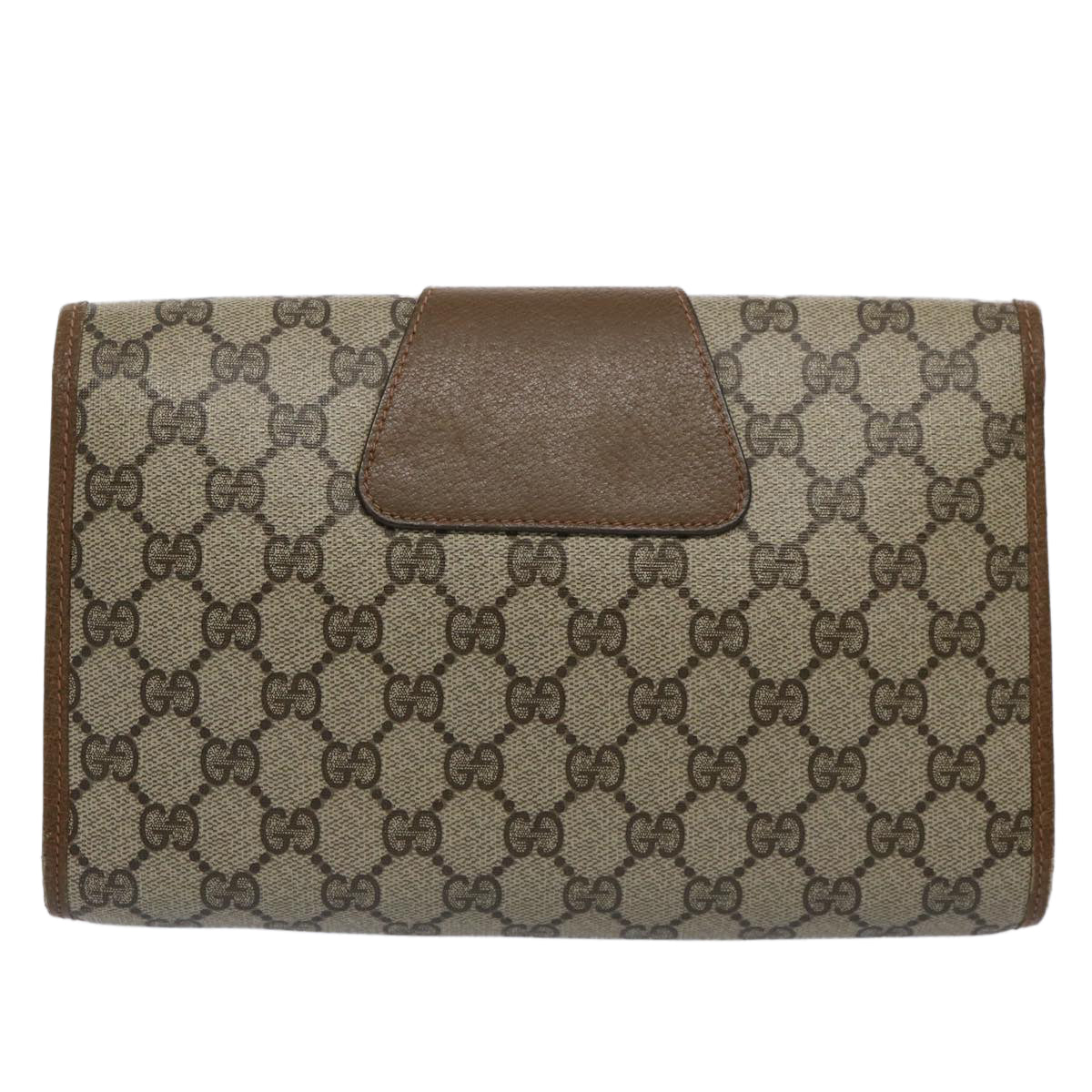GUCCI GG Supreme Web Sherry Line Clutch Bag Red Beige 89 01 030 ep2520