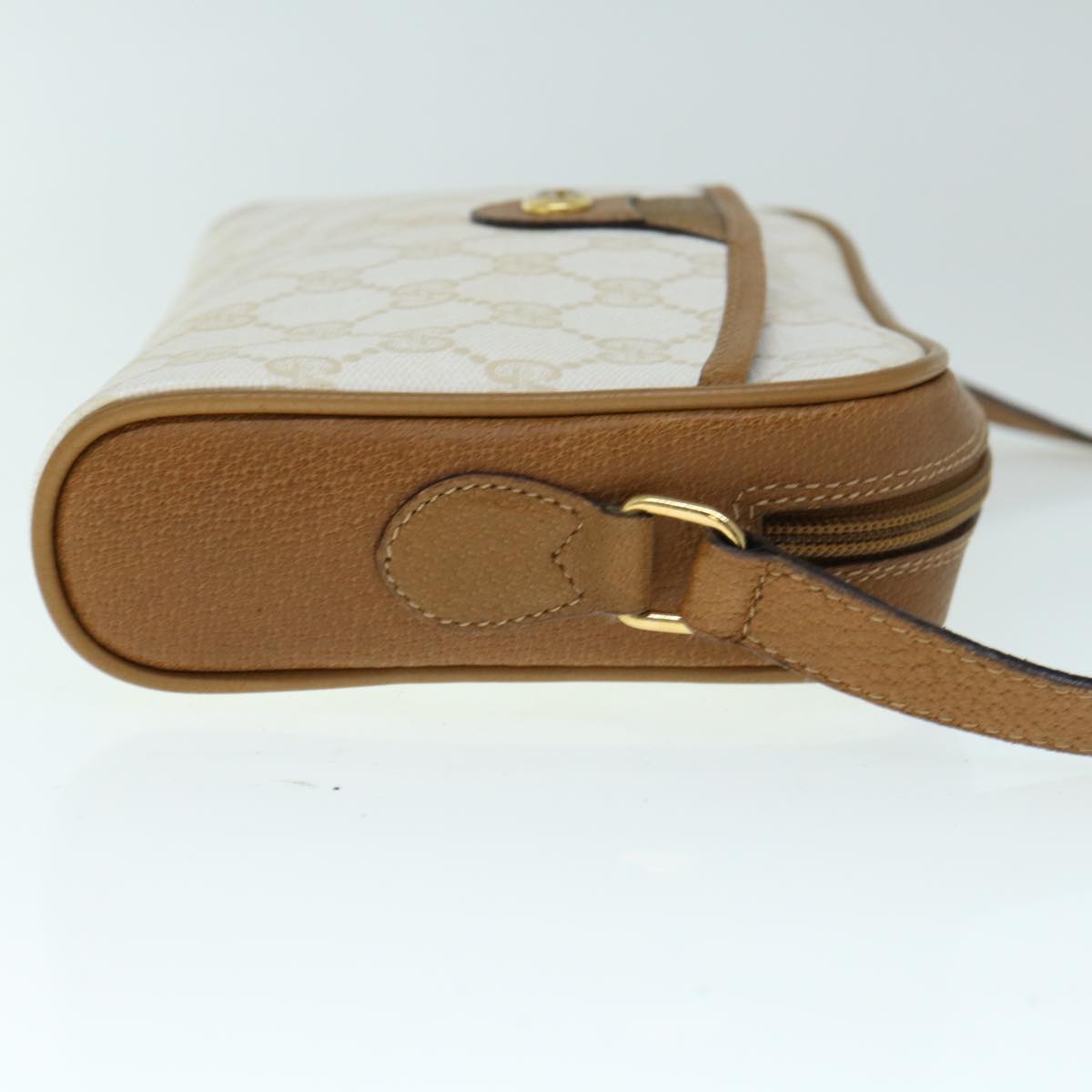 GUCCI GG Supreme Shoulder Bag PVC Leather White 116 02 089 ep2521