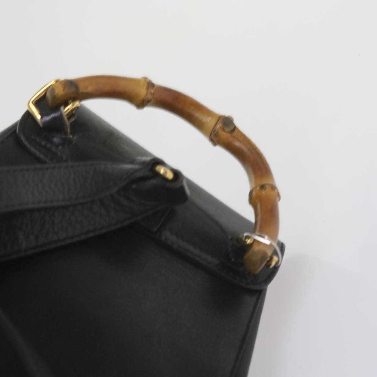 GUCCI Bamboo Backpack Leather Black 003 1956 0030 ep2532
