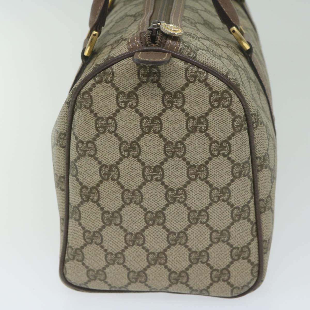 GUCCI GG Supreme Boston Bag PVC Leather Beige 002 123 6842 ep2577