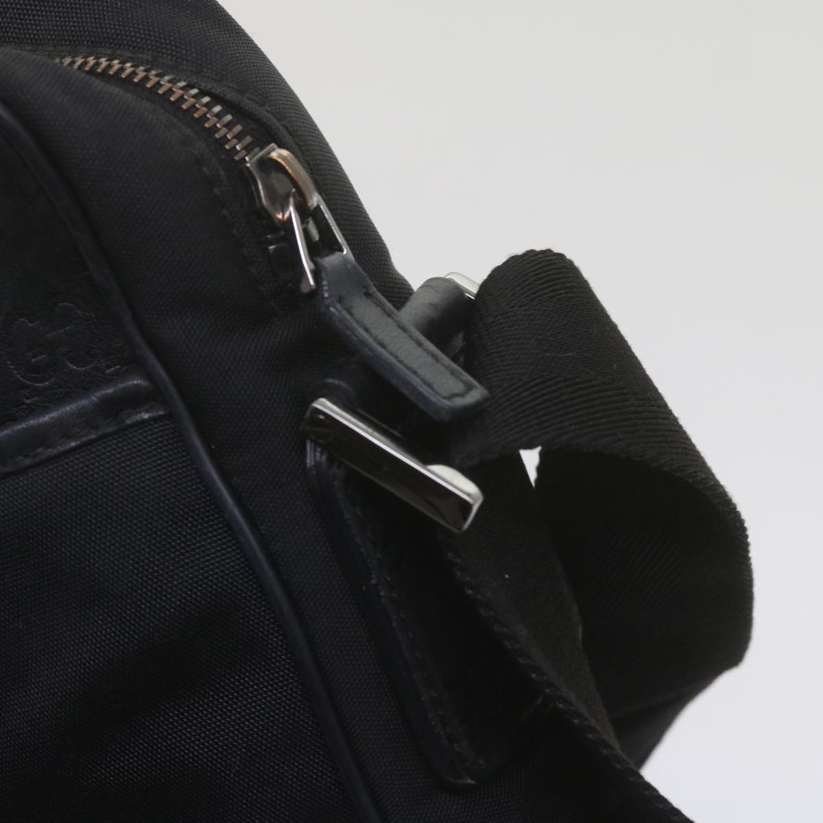 GUCCI Shoulder Bag Nylon Leather Black 162783 ep2588