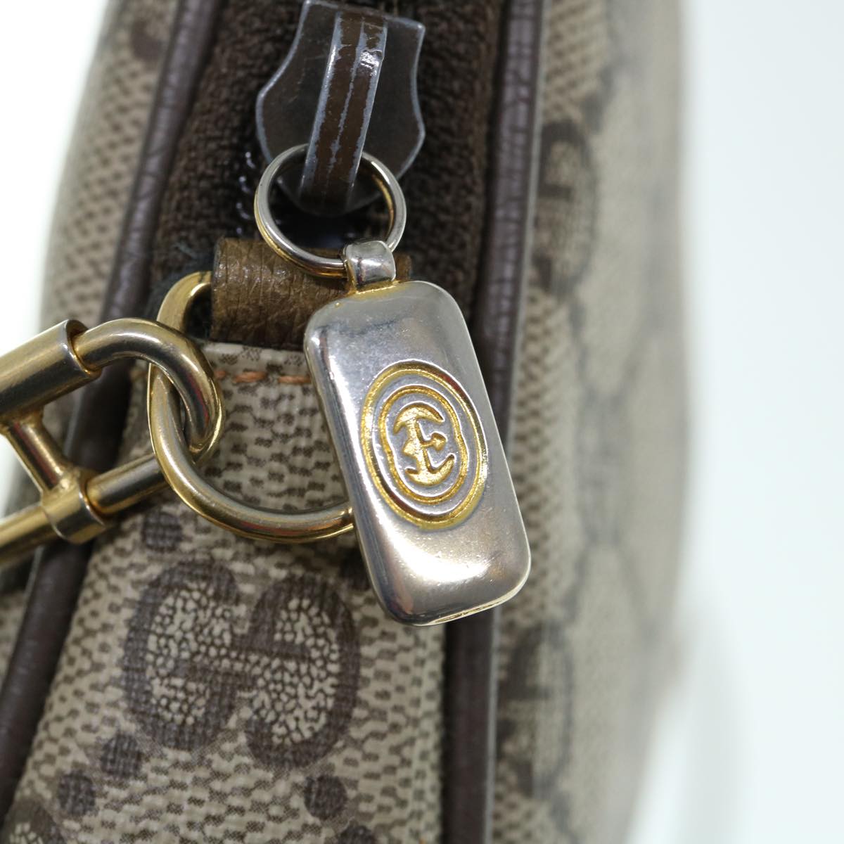 GUCCI GG Supreme Shoulder Bag PVC Leather Beige 97 02 068 ep2628