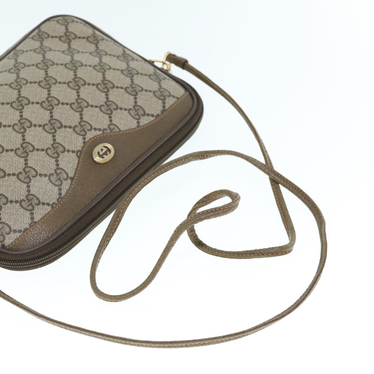GUCCI GG Supreme Shoulder Bag PVC Leather Beige 97 02 068 ep2628