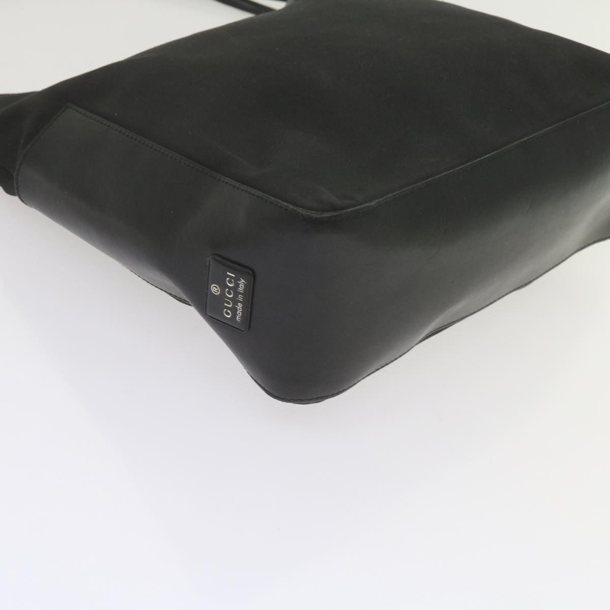 GUCCI Shoulder Bag Nylon Leather Black 001 3766 ep2690