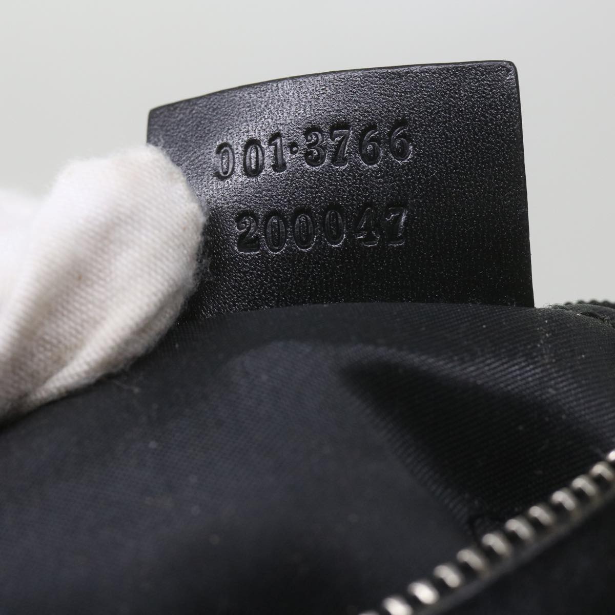 GUCCI Shoulder Bag Nylon Leather Black 001 3766 ep2690