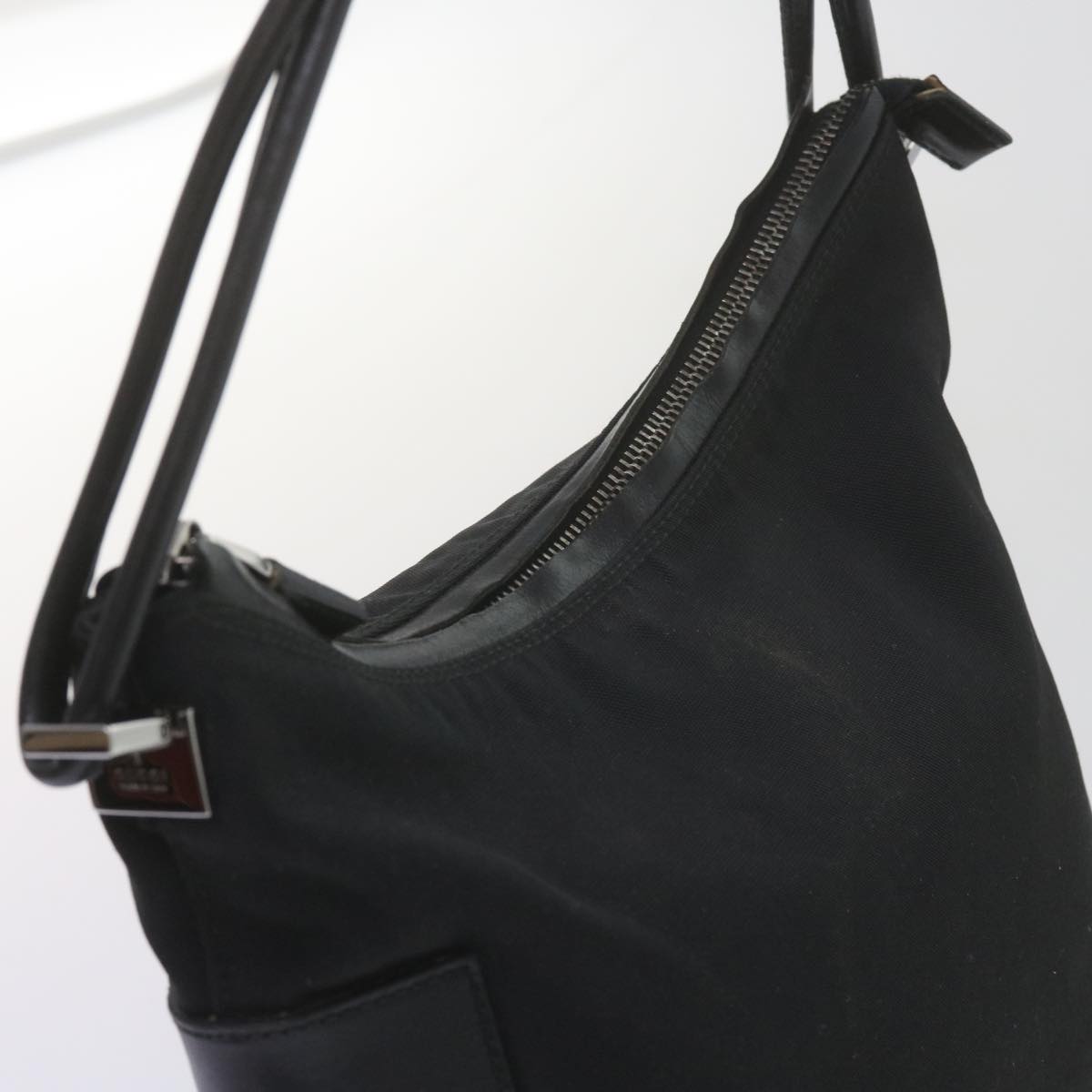 GUCCI Shoulder Bag Nylon Leather Black 001 3766 ep2690