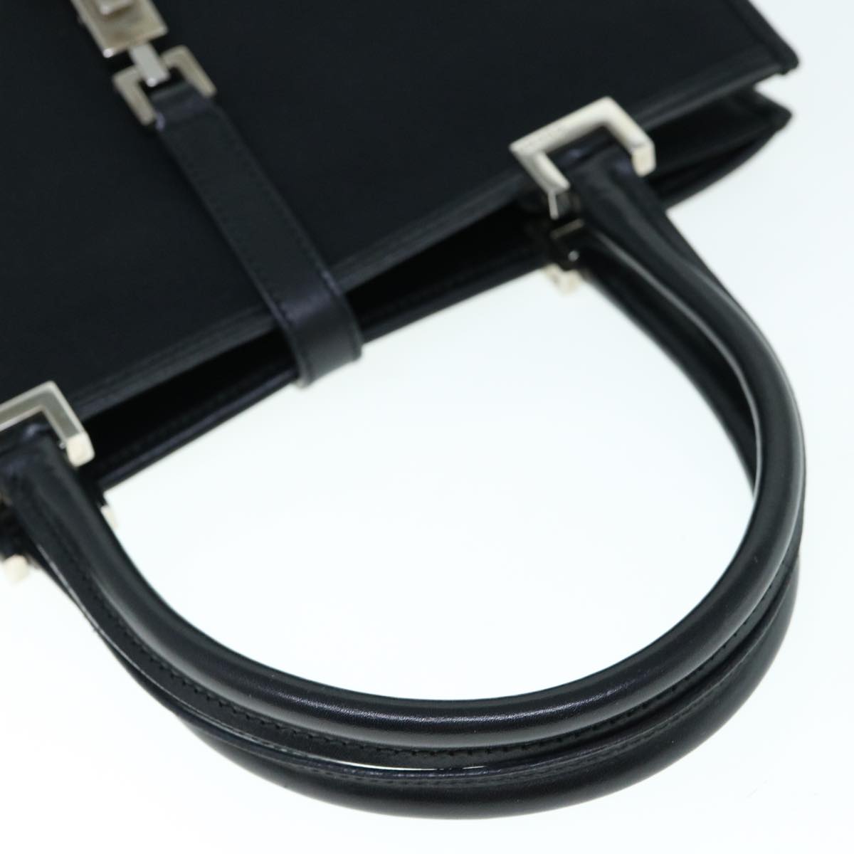 GUCCI Jackie Hand Bag Canvas Black 002 1065 ep2698