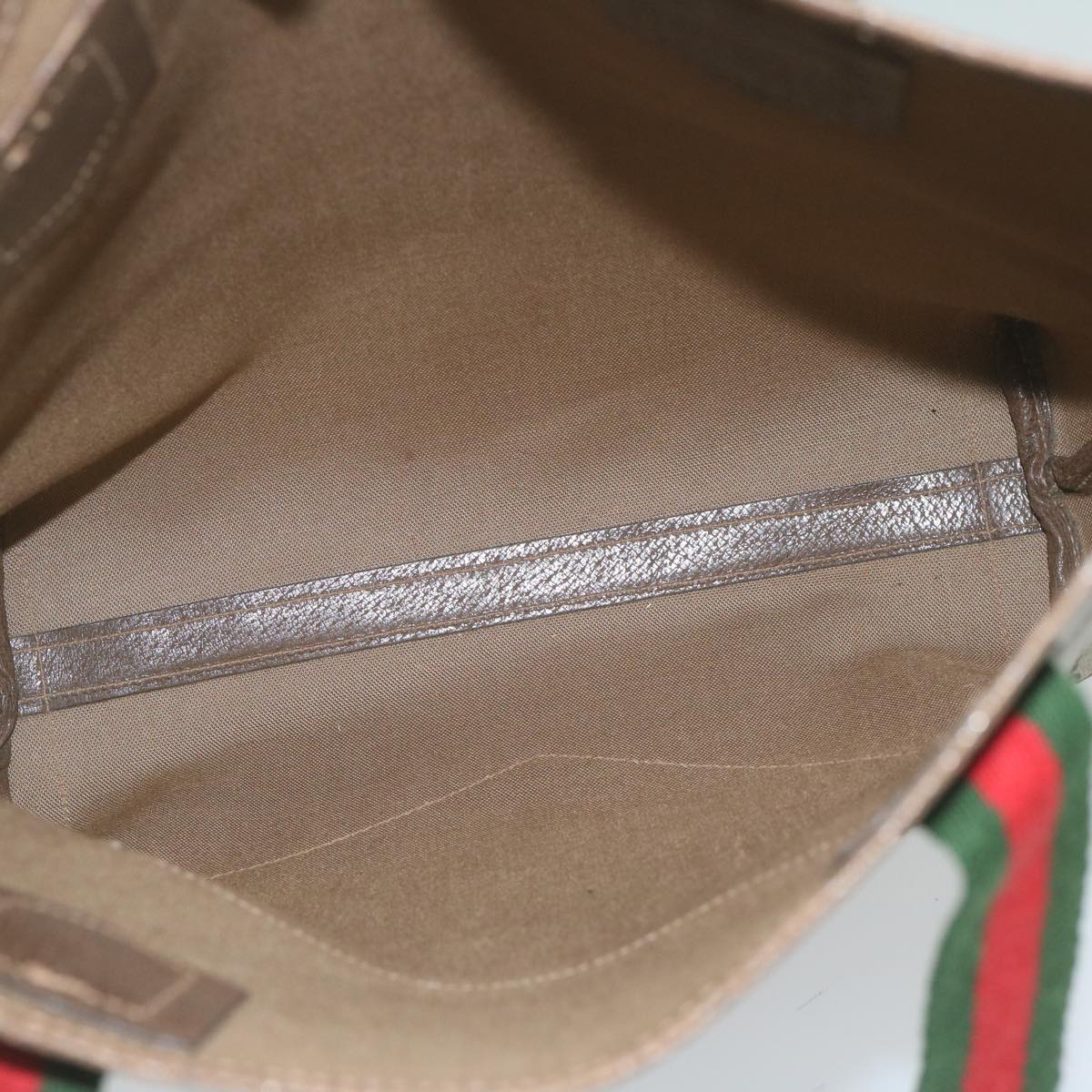 GUCCI GG Supreme Web Sherry Line Tote Bag Beige Red Green 001 20 312 ep2718