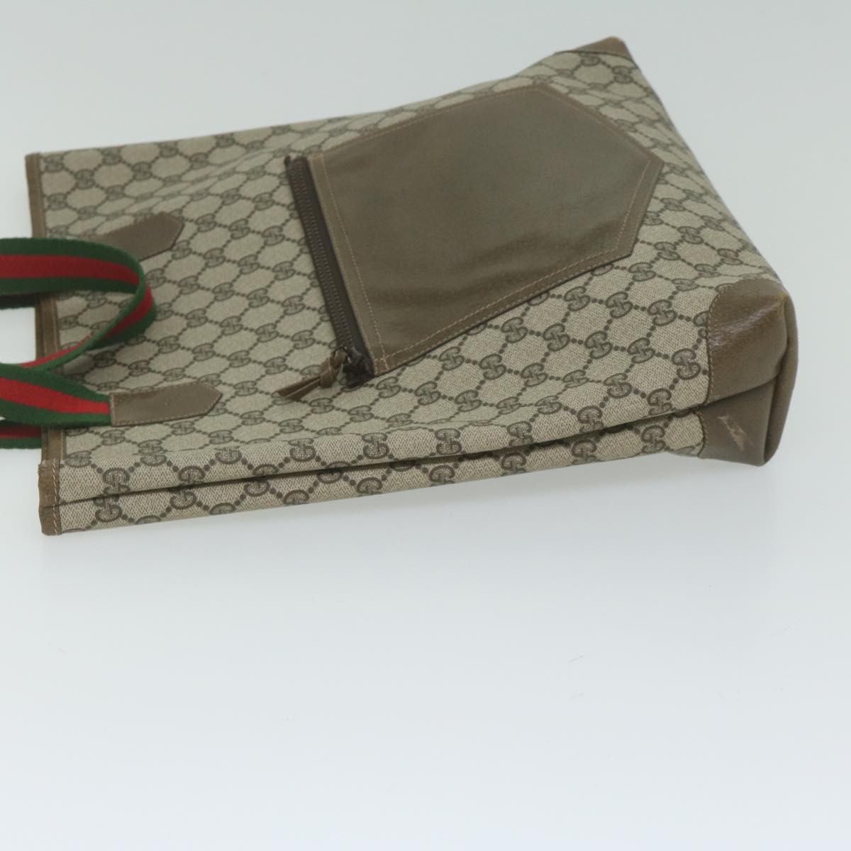 GUCCI GG Supreme Web Sherry Line Tote Bag Beige Red Green 001 20 312 ep2718