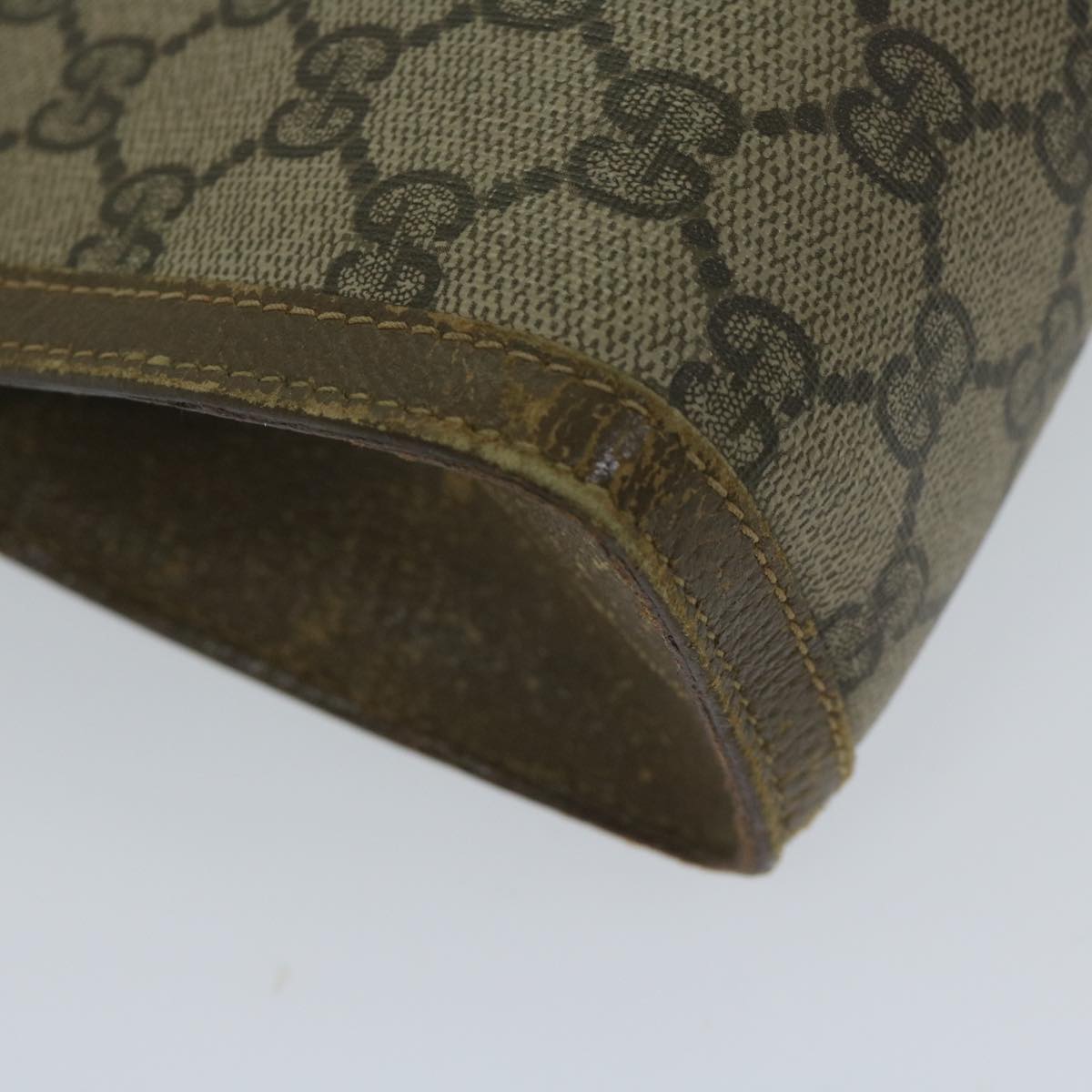 GUCCI GG Supreme Web Sherry Line Clutch Bag Red Beige 89 01 032 ep2737