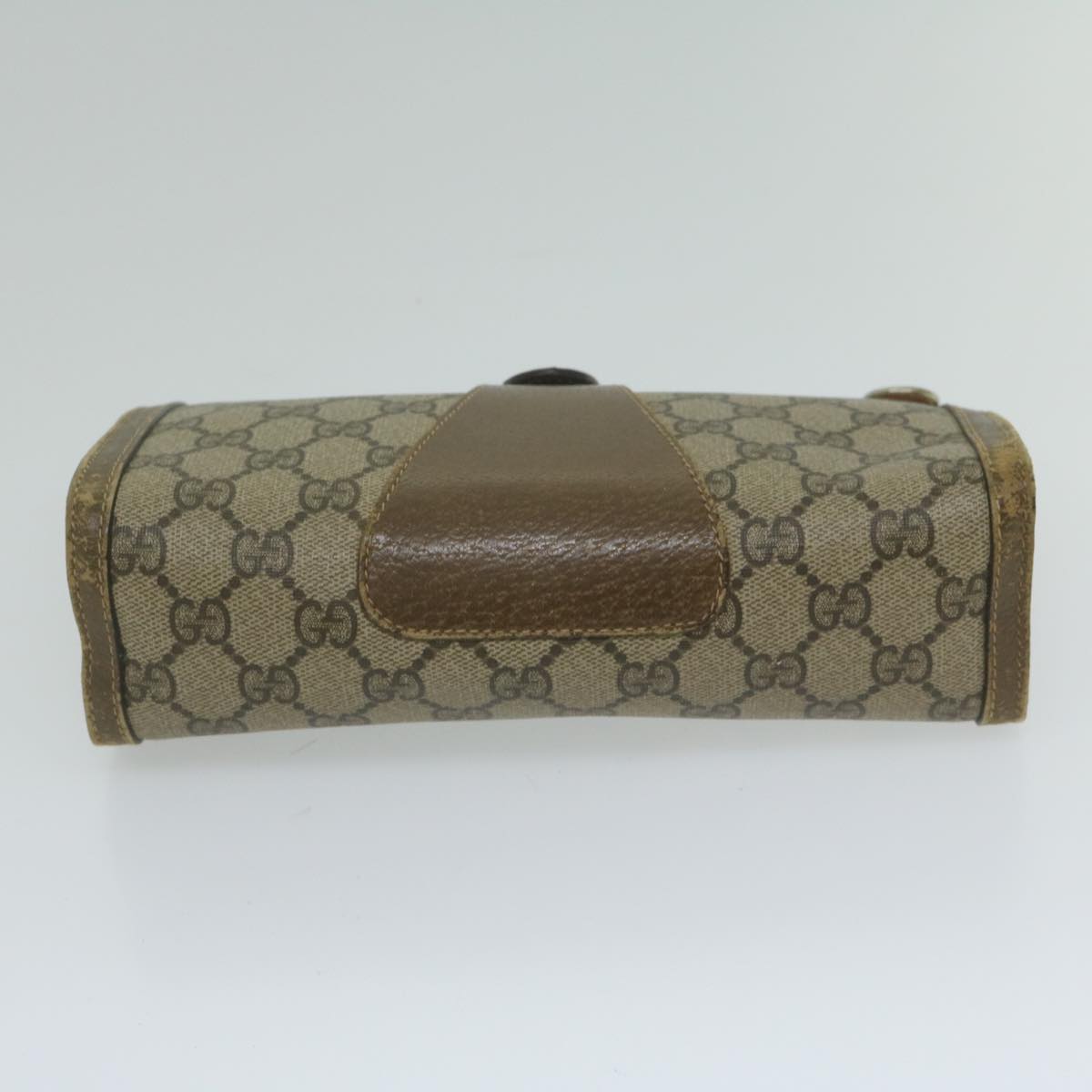 GUCCI GG Supreme Web Sherry Line Clutch Bag Red Beige 89 01 032 ep2737
