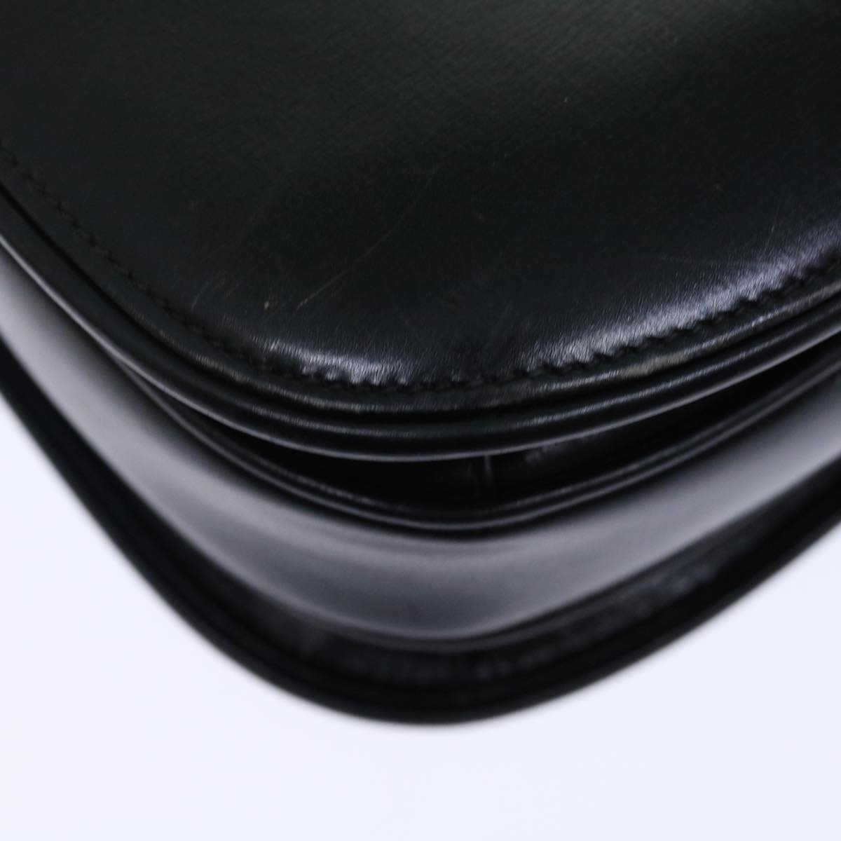 GUCCI Shoulder Bag Leather Black ep3958