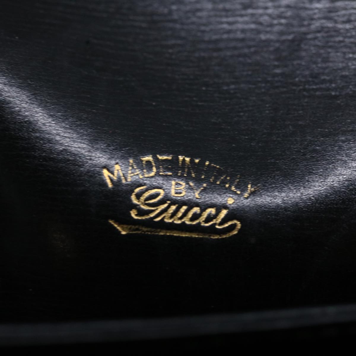 GUCCI Shoulder Bag Leather Black ep3958
