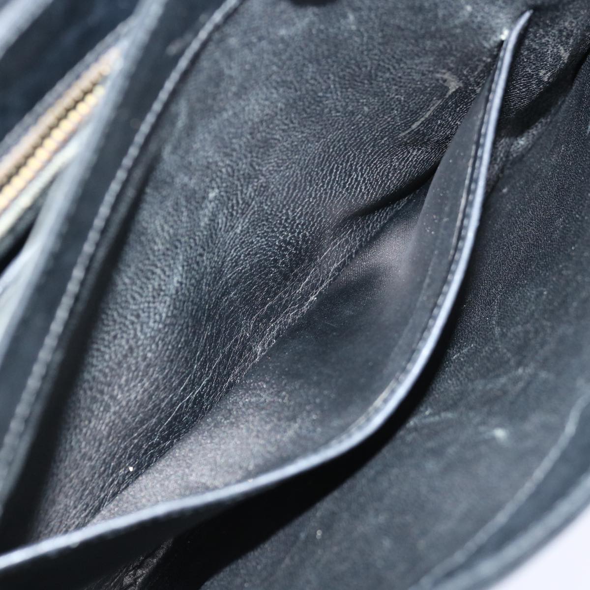 GUCCI Shoulder Bag Leather Black ep3958