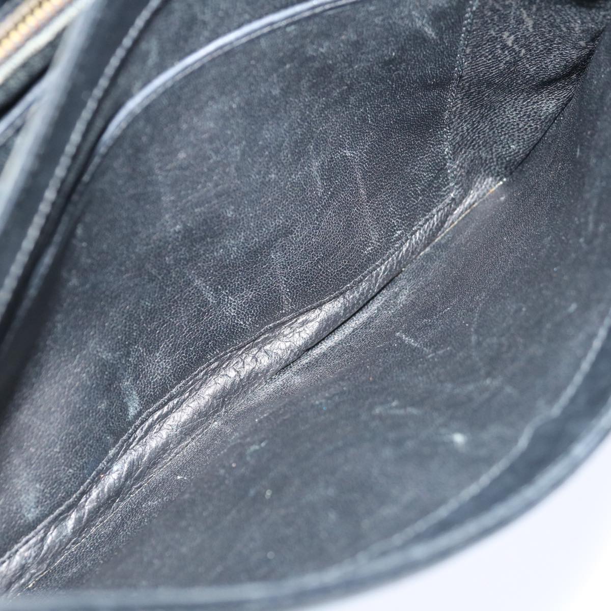GUCCI Shoulder Bag Leather Black ep3958