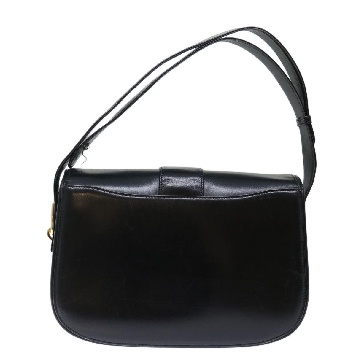 GUCCI Shoulder Bag Leather Black ep3958