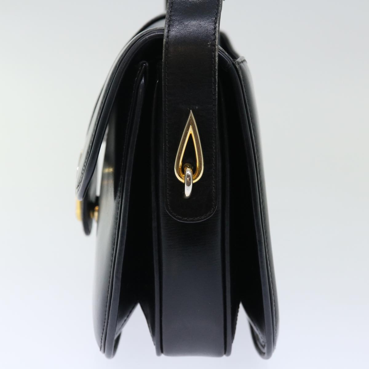 GUCCI Shoulder Bag Leather Black ep3958