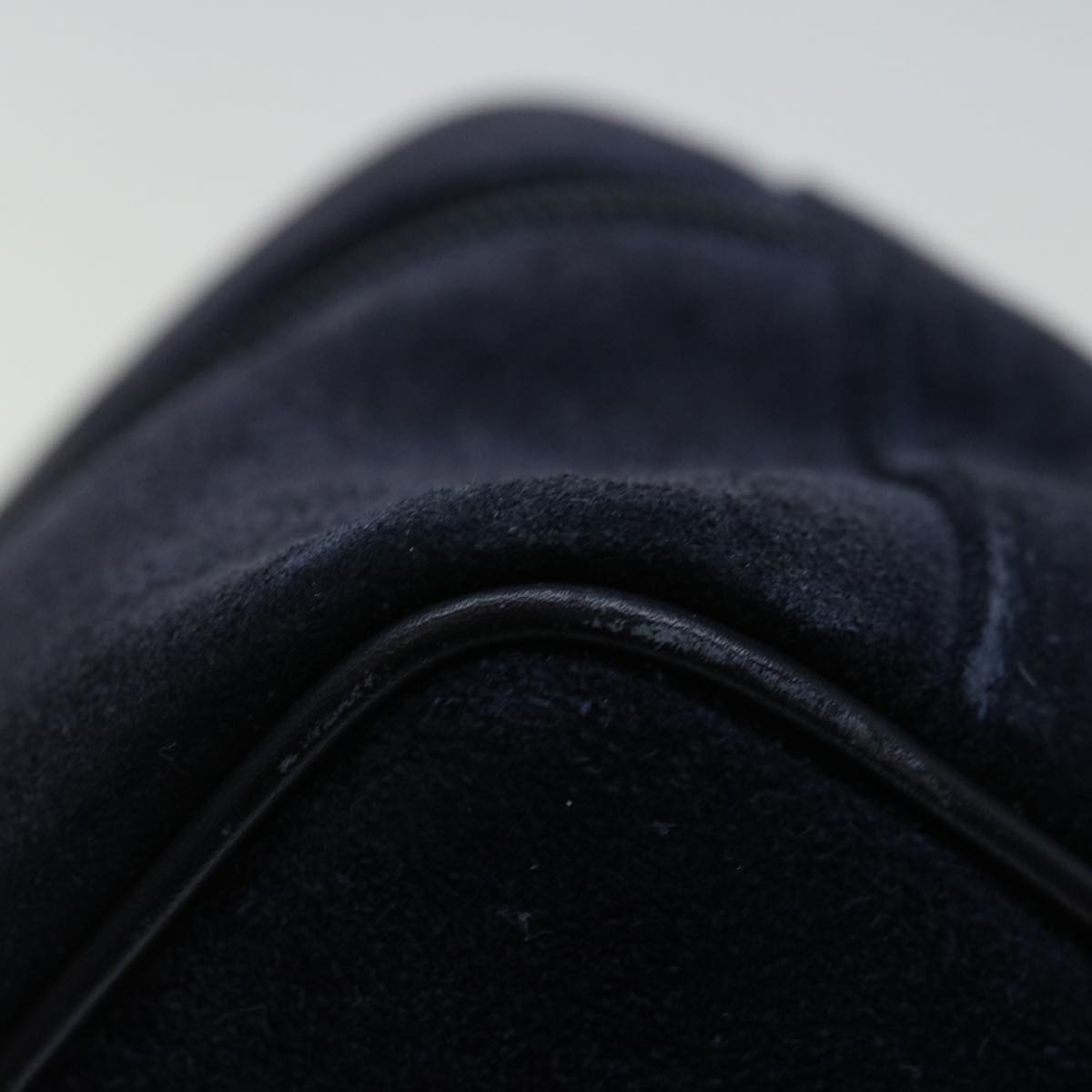 GUCCI Vanity Cosmetic Pouch Suede Navy 032 1705 0140 ep3985