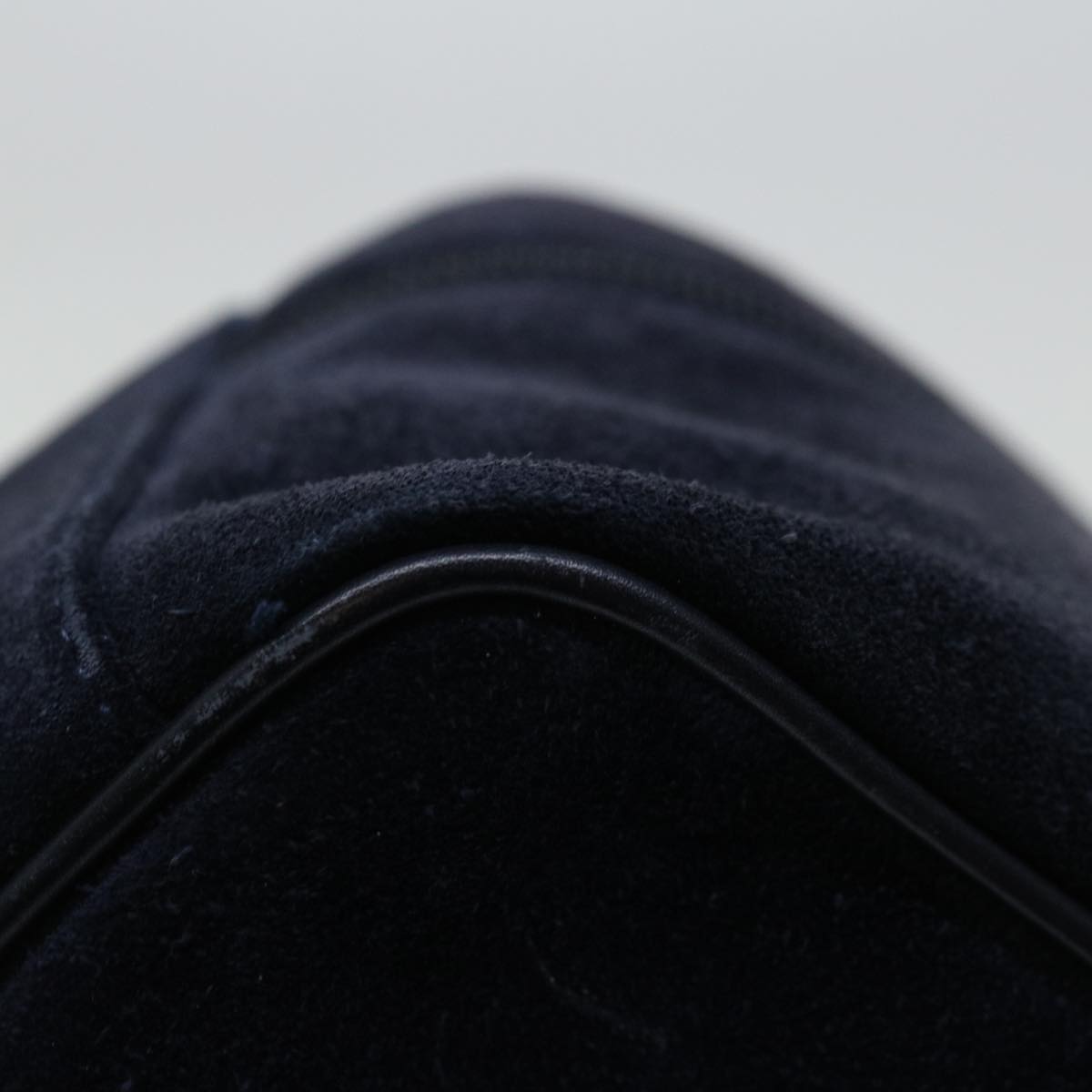 GUCCI Vanity Cosmetic Pouch Suede Navy 032 1705 0140 ep3985