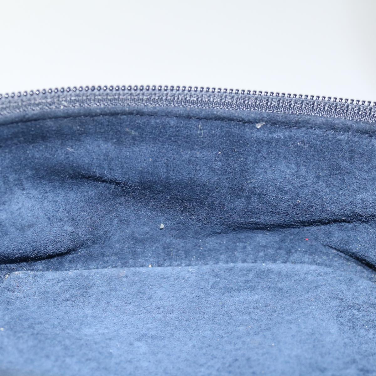 GUCCI Vanity Cosmetic Pouch Suede Navy 032 1705 0140 ep3985