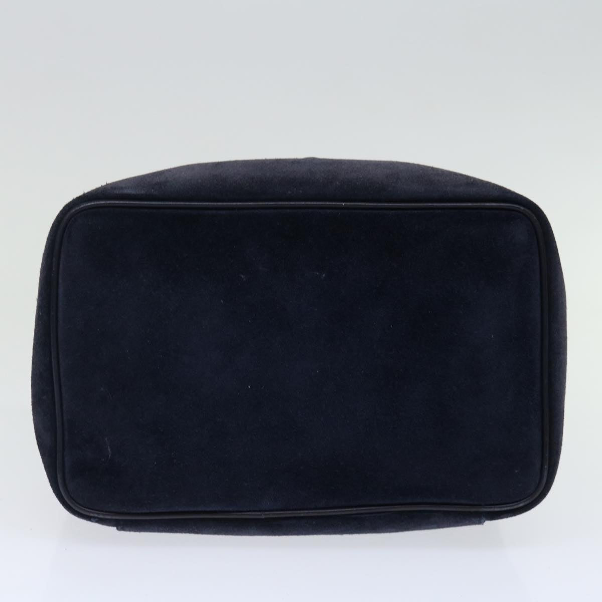 GUCCI Vanity Cosmetic Pouch Suede Navy 032 1705 0140 ep3985