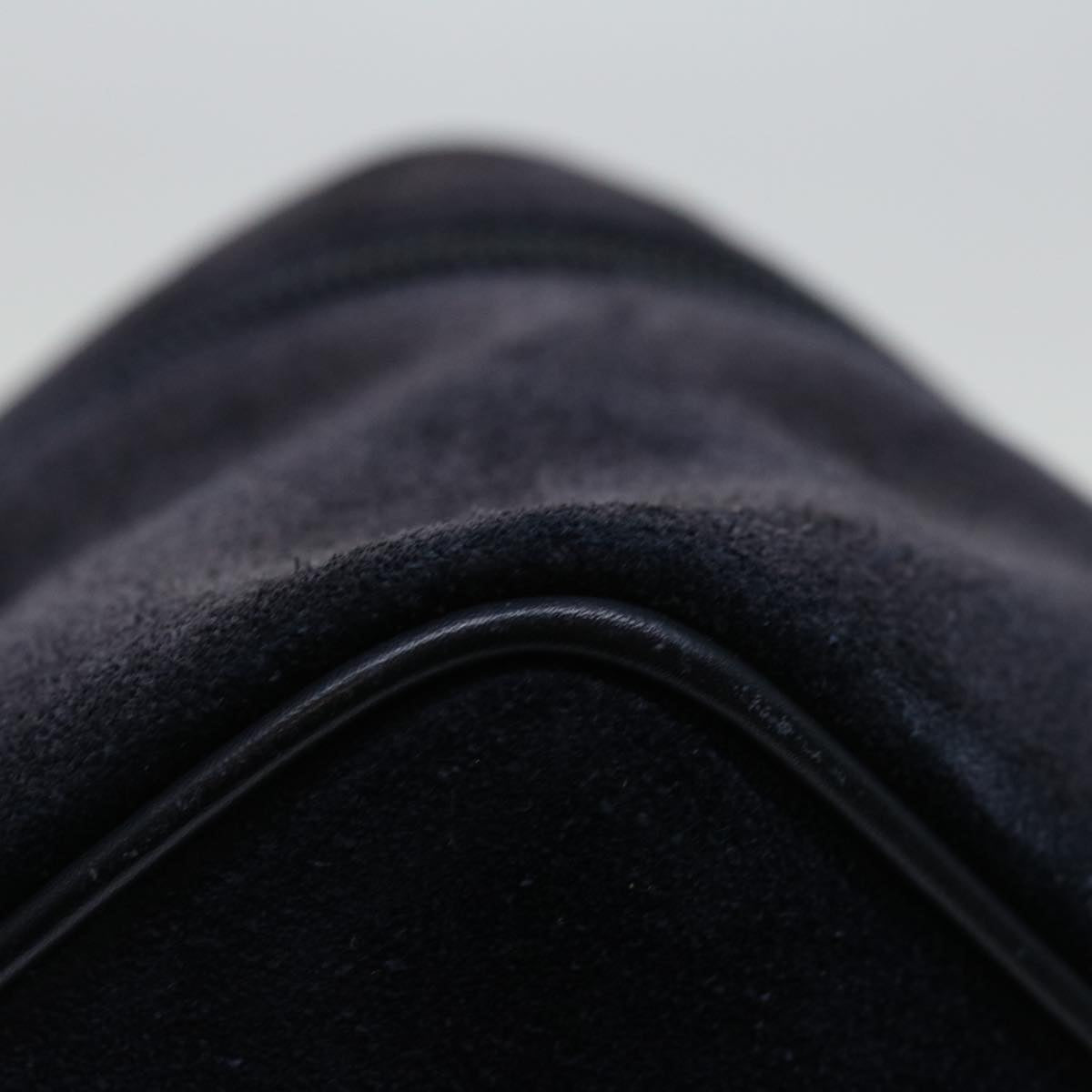 GUCCI Vanity Cosmetic Pouch Suede Navy 032 1705 0140 ep3985