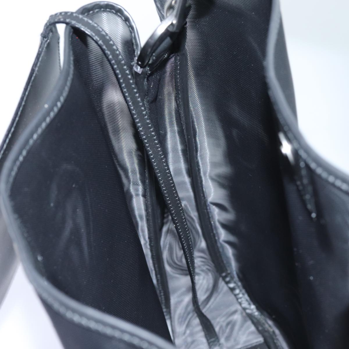GUCCI Bamboo Hand Bag Nylon Black 001 5577 ep4033