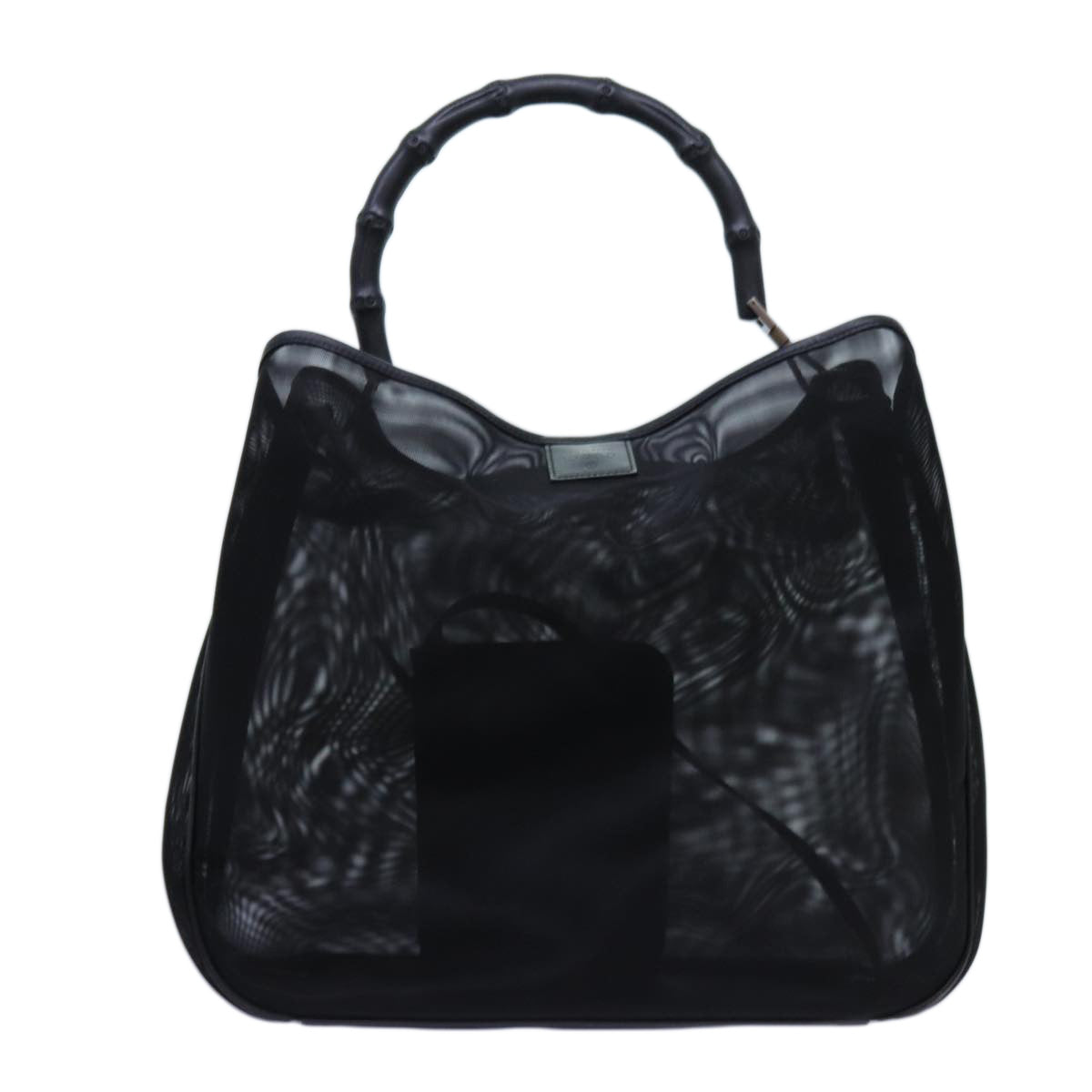 GUCCI Bamboo Hand Bag Nylon Black 001 5577 ep4033