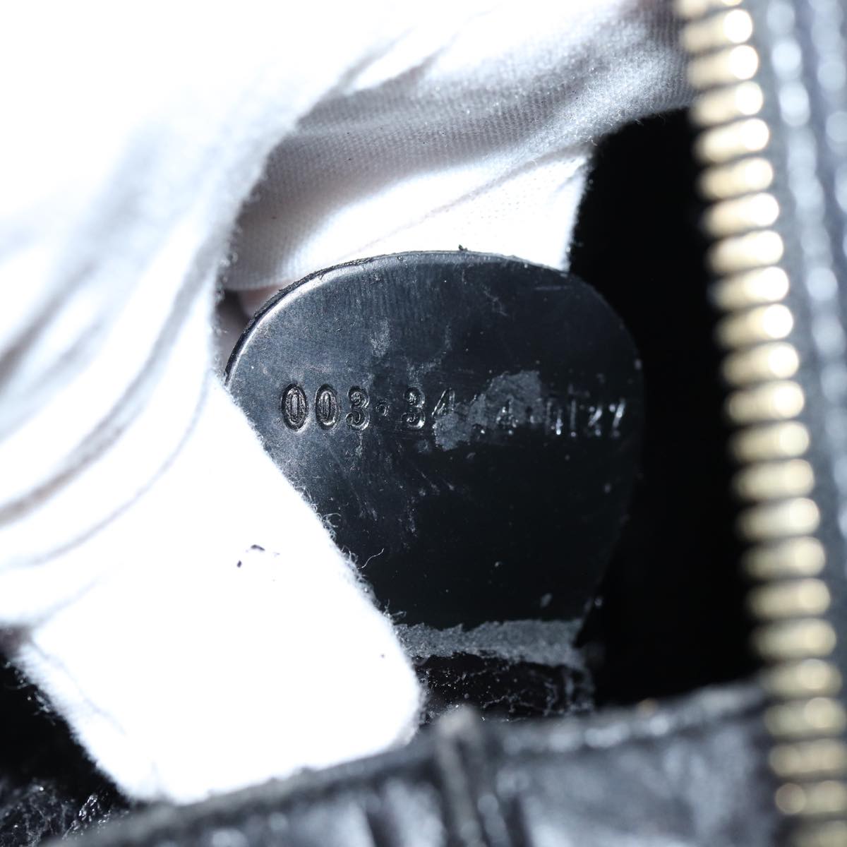 GUCCI Bamboo Body Bag Enamel Black 003 3444 0127 ep4050