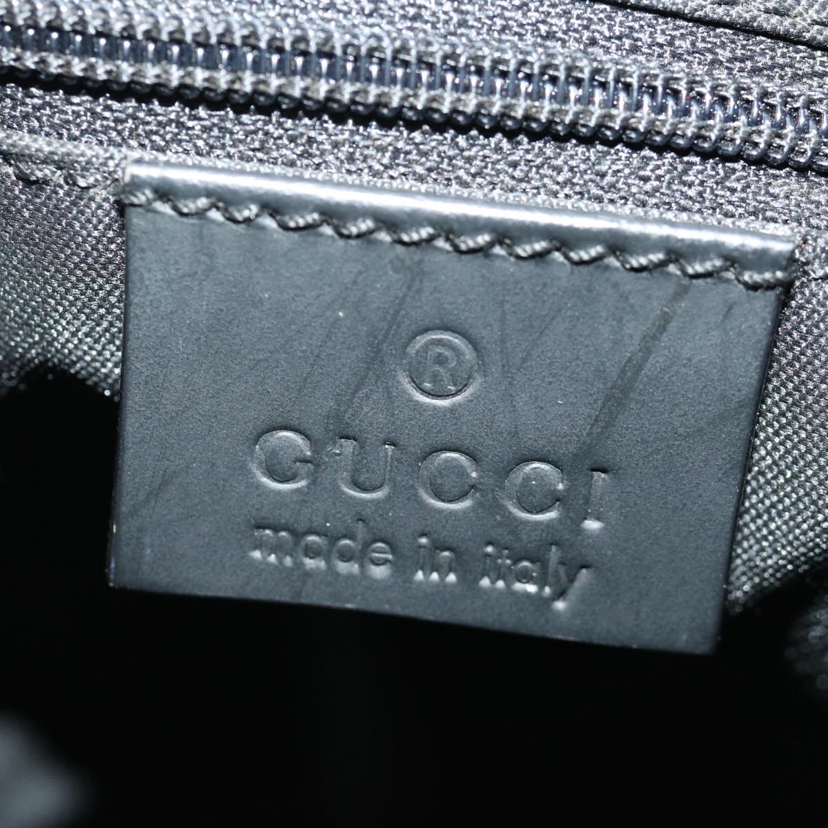 GUCCI Bamboo GG Canvas Hand Bag Nylon Black 002 1010 3754 ep4051