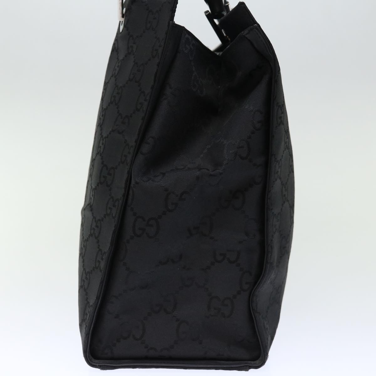 GUCCI Bamboo GG Canvas Hand Bag Nylon Black 002 1010 3754 ep4051