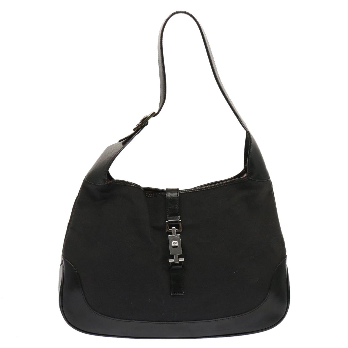 GUCCI Jackie Shoulder Bag Canvas Black 001 3346 3444 ep4070