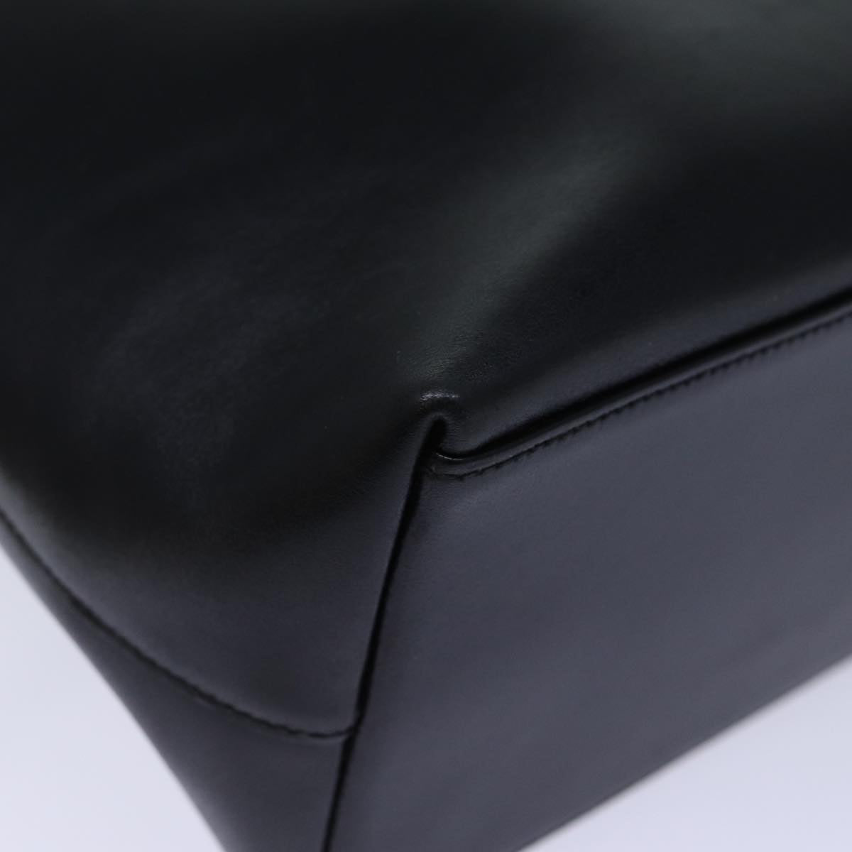 GUCCI Bamboo Shoulder Bag Leather Black 001 3007 ep4071
