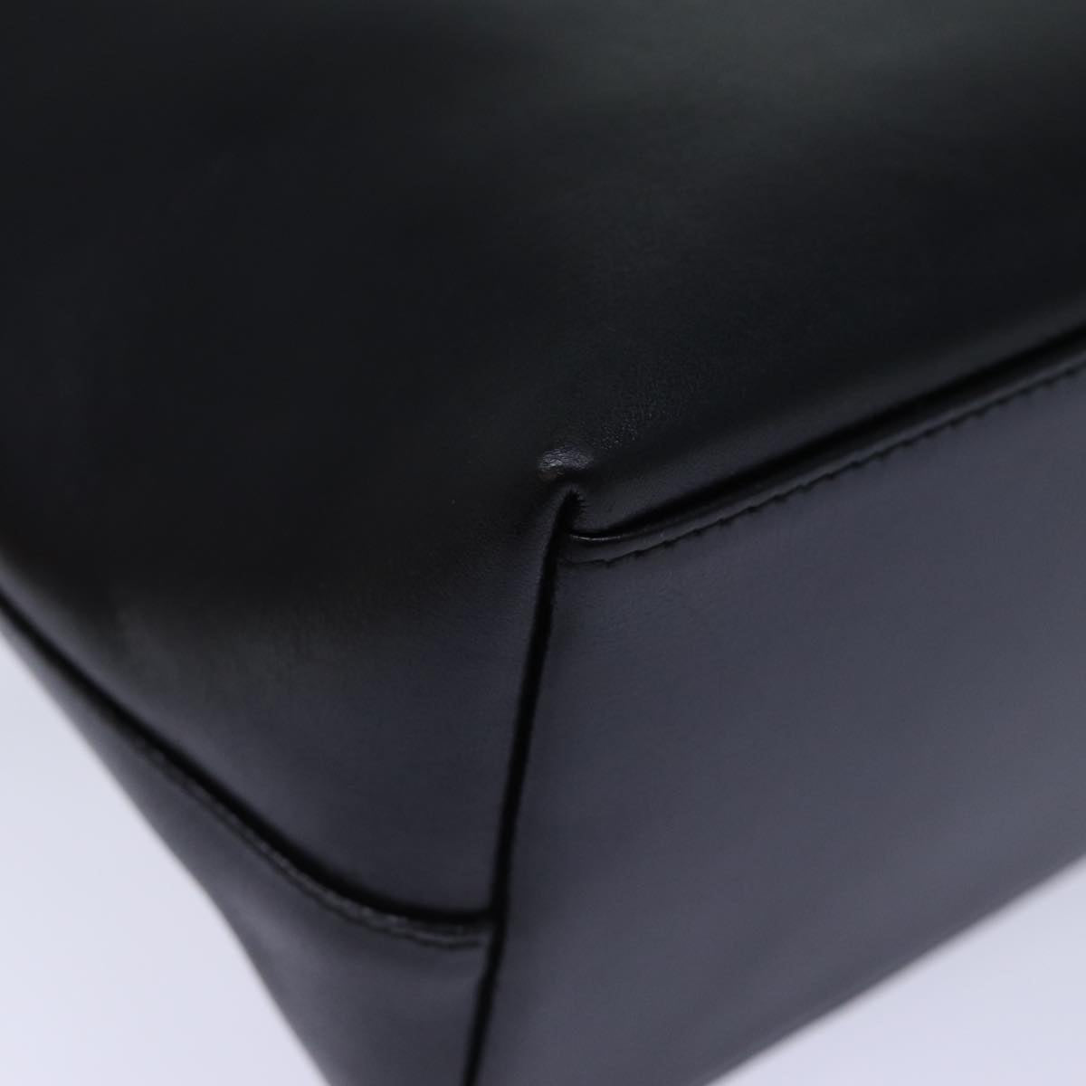 GUCCI Bamboo Shoulder Bag Leather Black 001 3007 ep4071