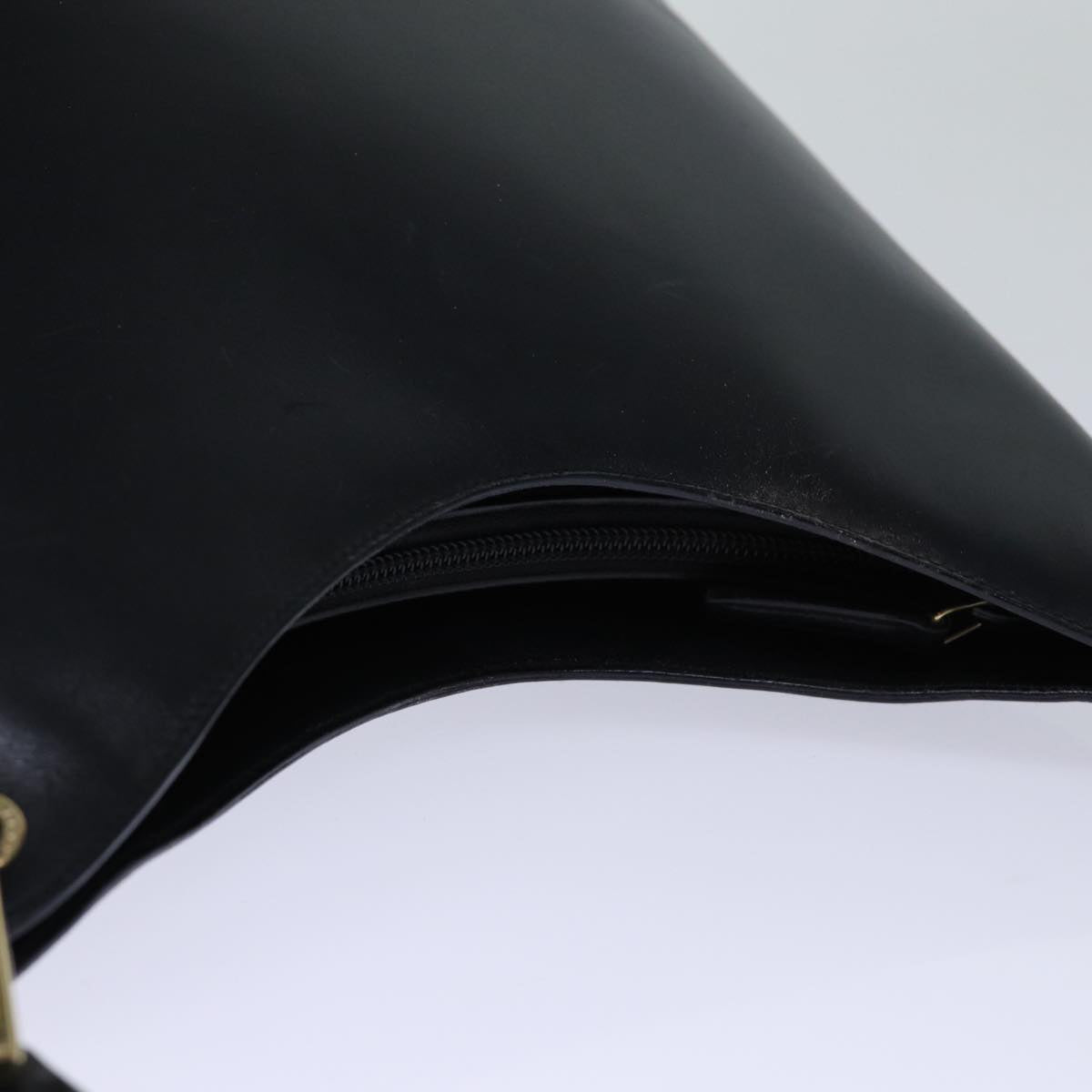 GUCCI Bamboo Shoulder Bag Leather Black 001 3007 ep4071