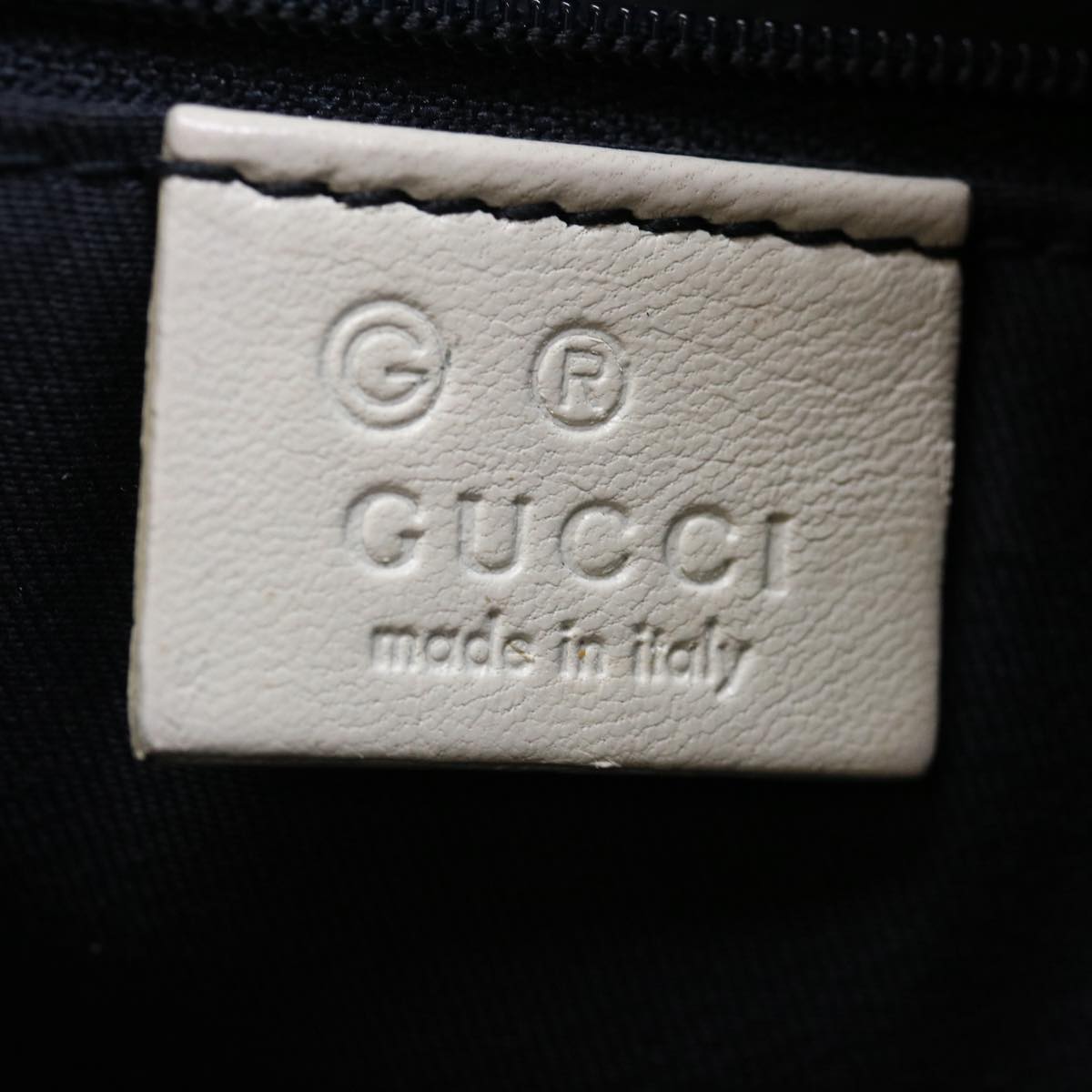 GUCCI Guccissima Shoulder Bag Canvas Outlet Navy ep4072