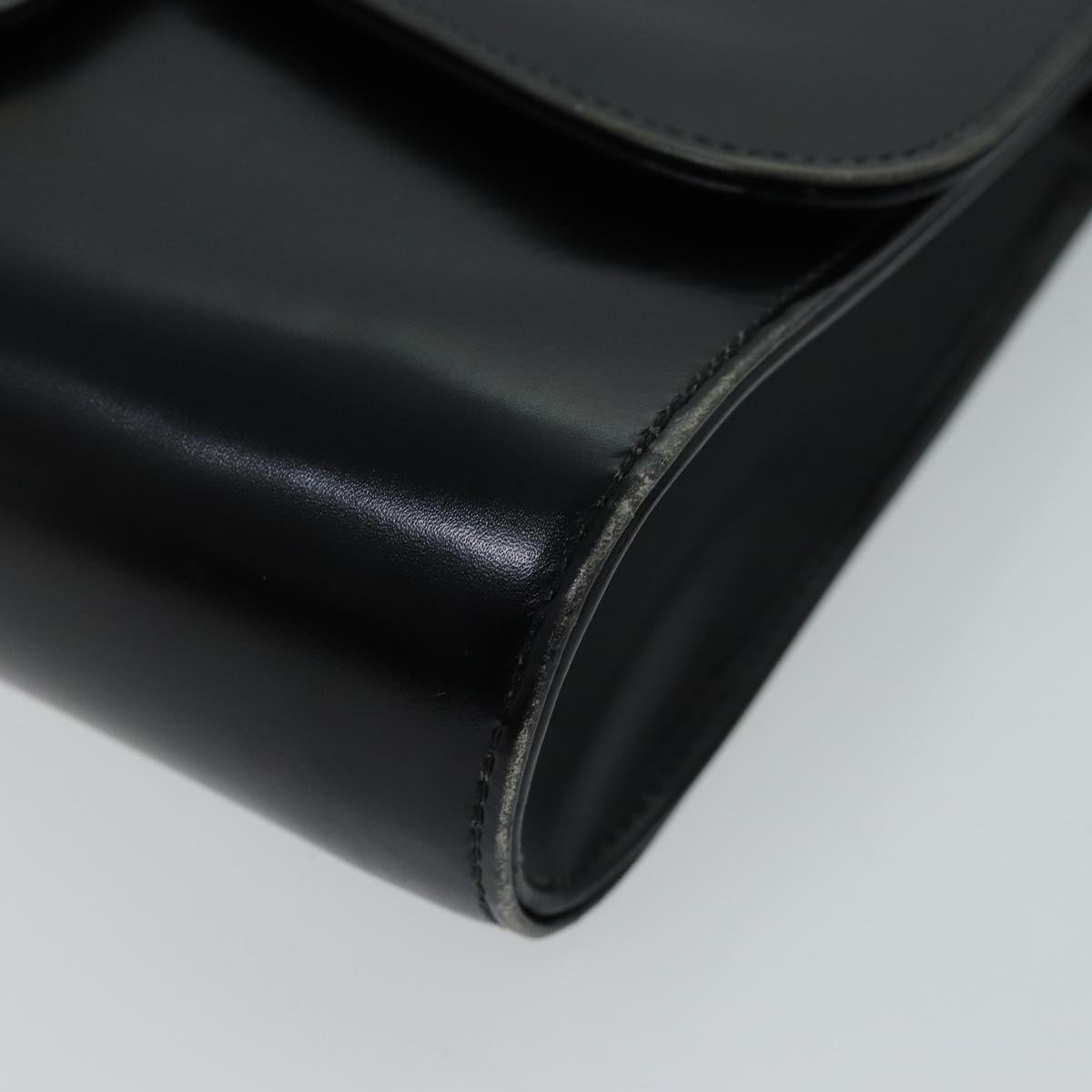 GUCCI Shoulder Bag Leather Black ep4082