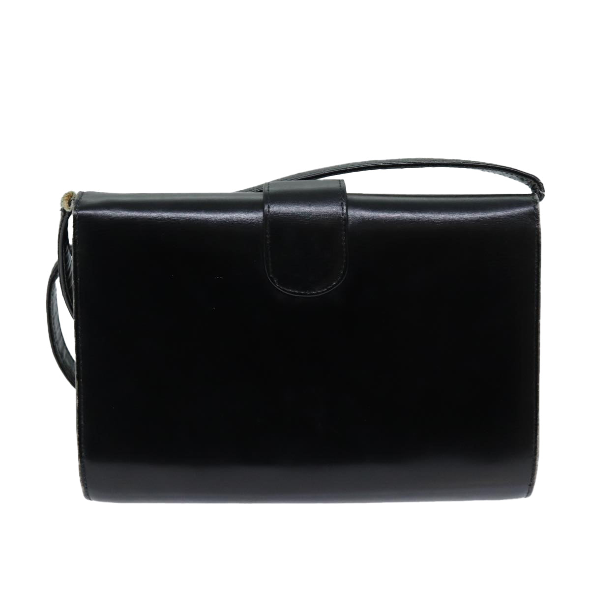 GUCCI Shoulder Bag Leather Black ep4082