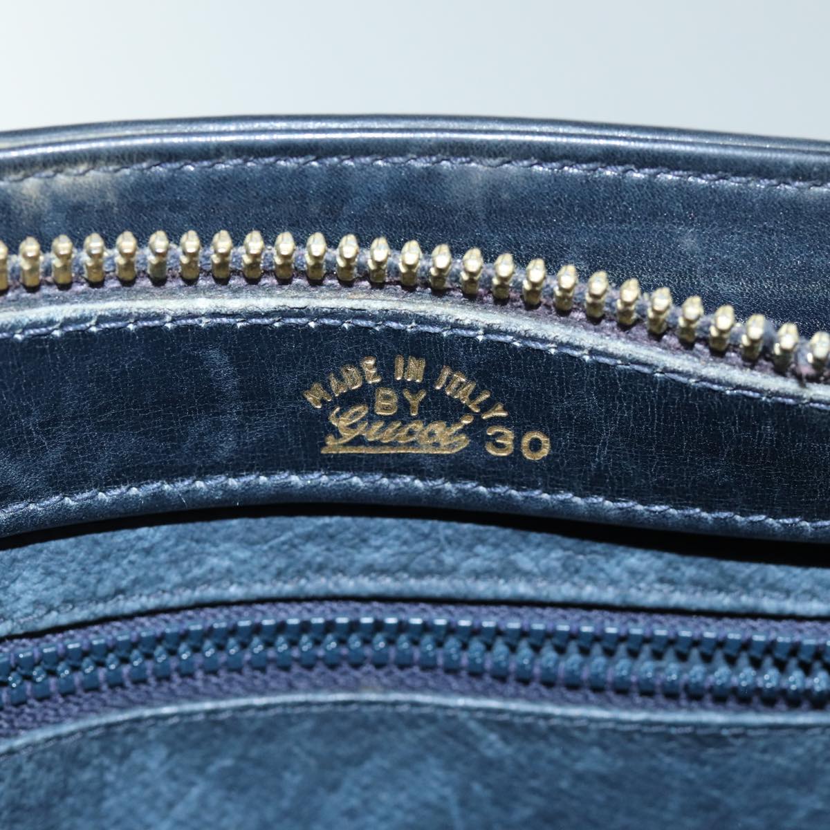 GUCCI Shoulder Bag Suede Navy ep4087