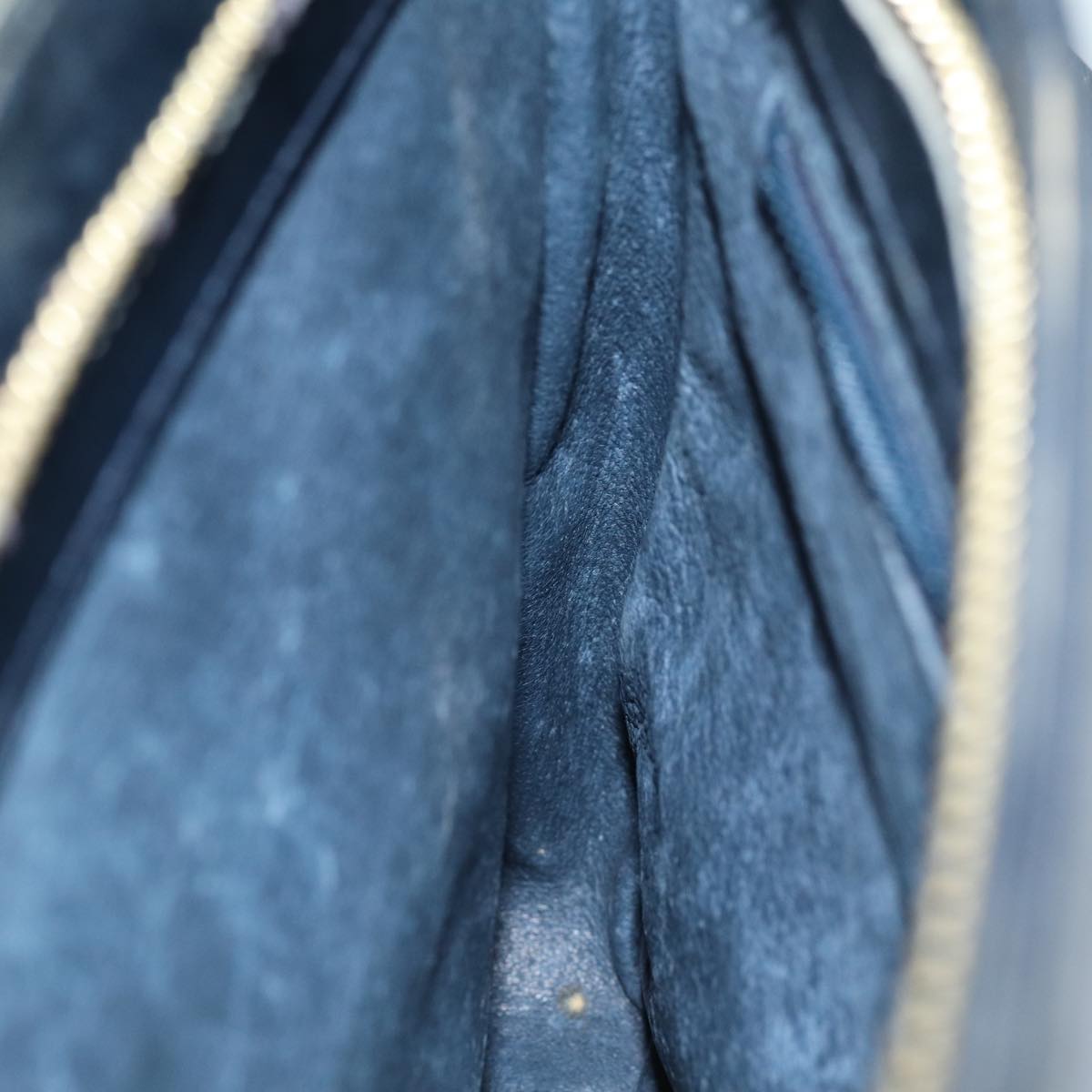 GUCCI Shoulder Bag Suede Navy ep4087