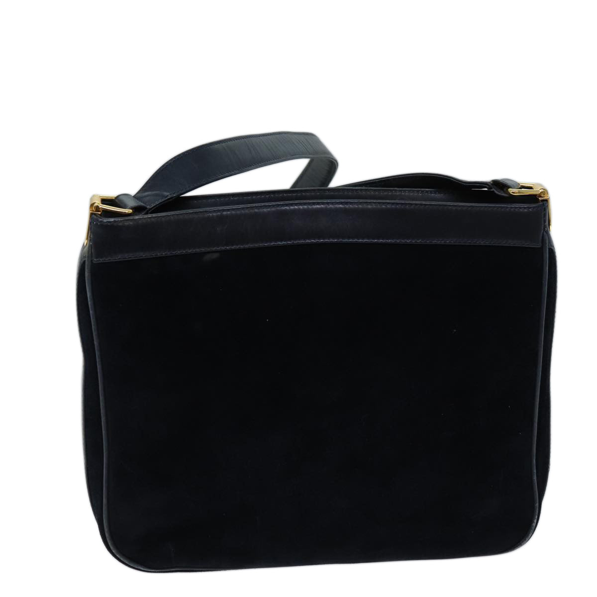 GUCCI Shoulder Bag Suede Navy ep4087
