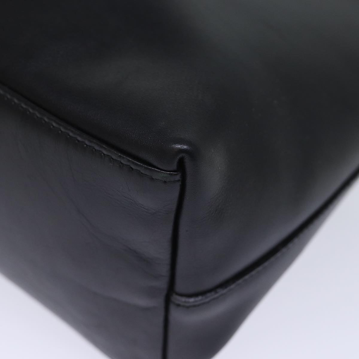 GUCCI Bamboo Shoulder Bag Leather Black 001 2113 1880 ep4100