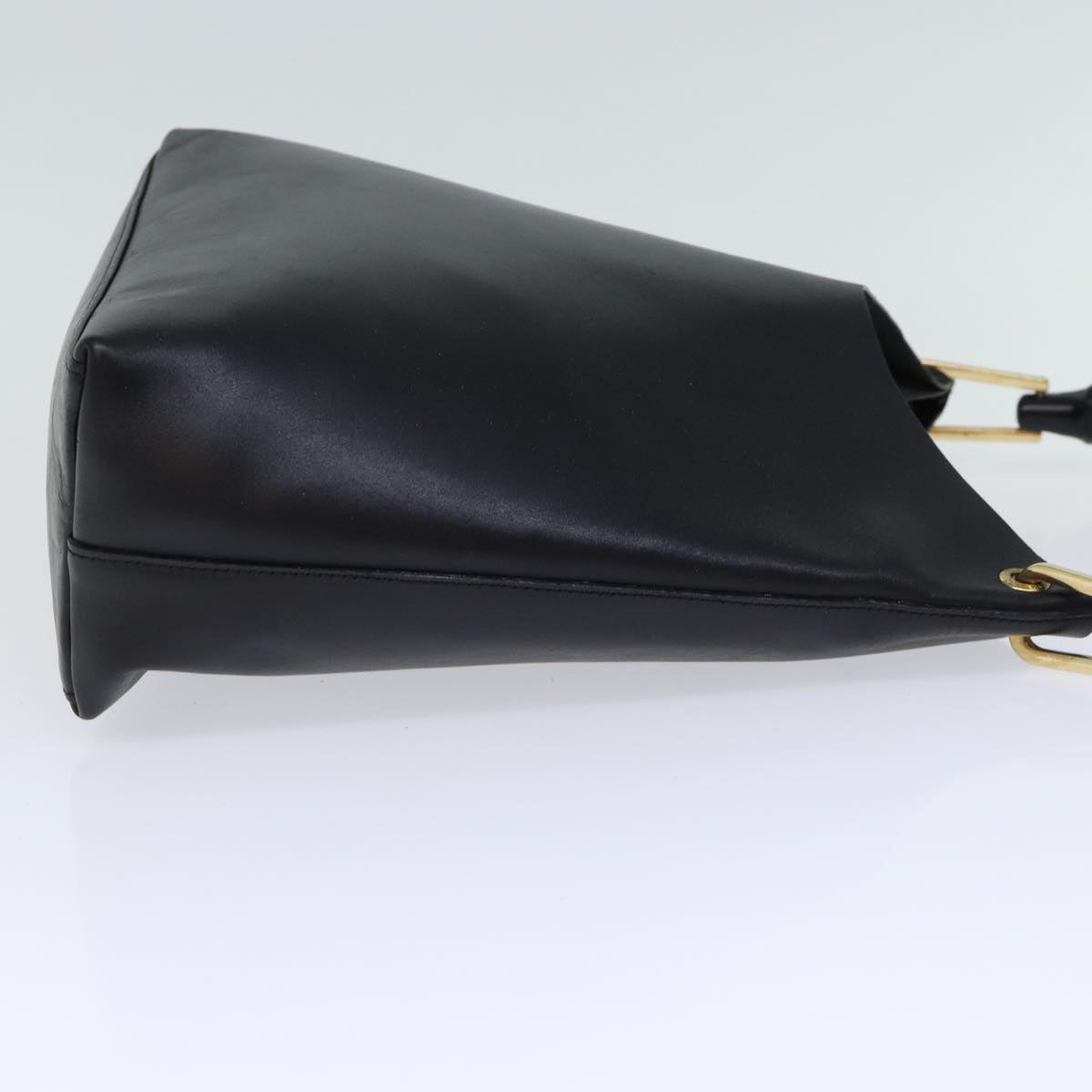 GUCCI Bamboo Shoulder Bag Leather Black 001 2113 1880 ep4100