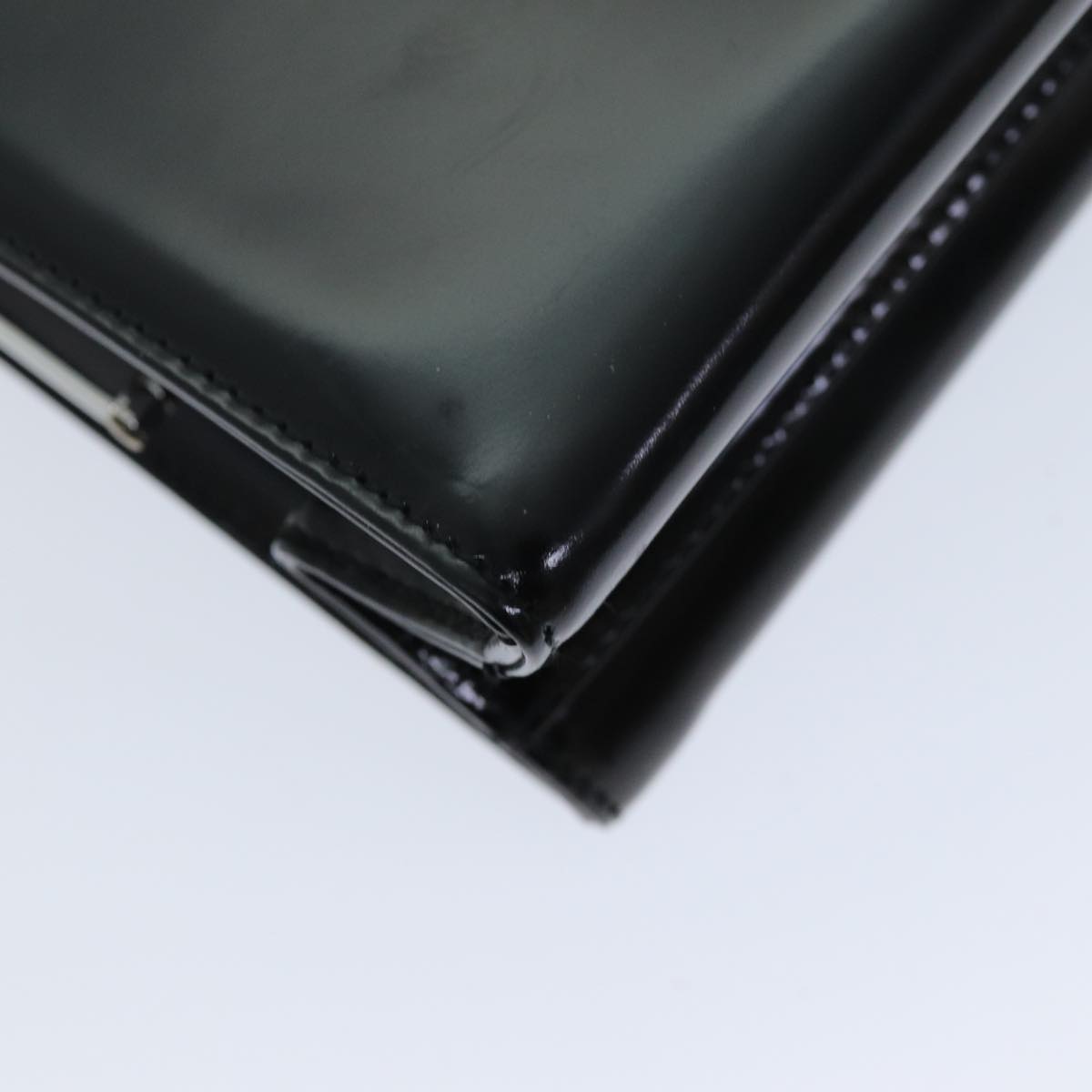 GUCCI Hand Bag Enamel Black 001 3135 ep4107