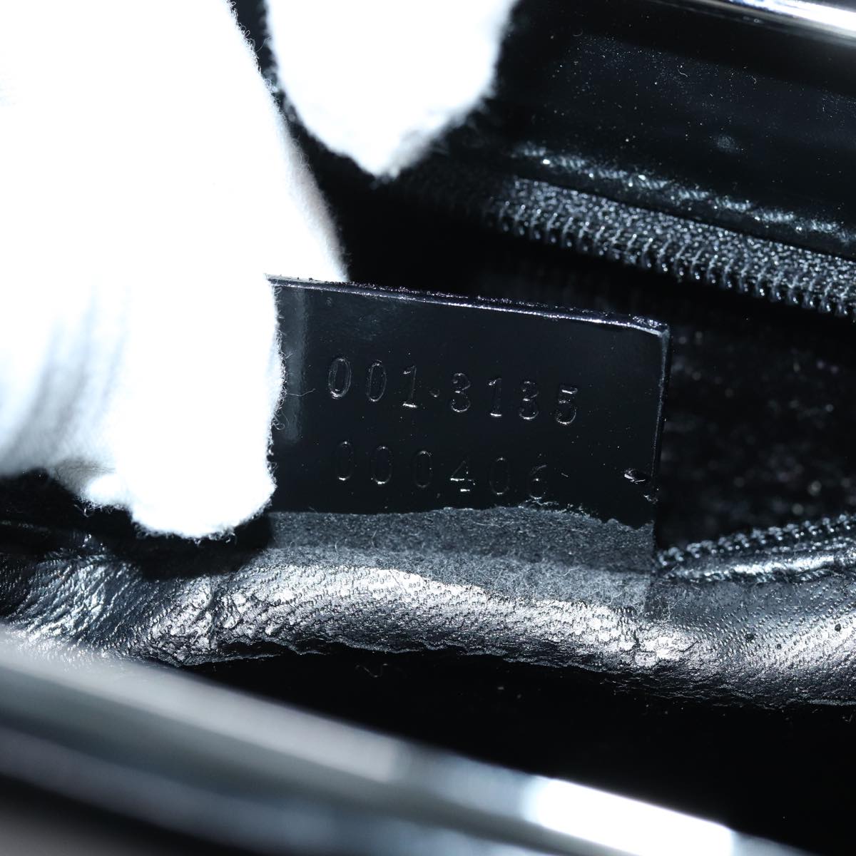 GUCCI Hand Bag Enamel Black 001 3135 ep4107